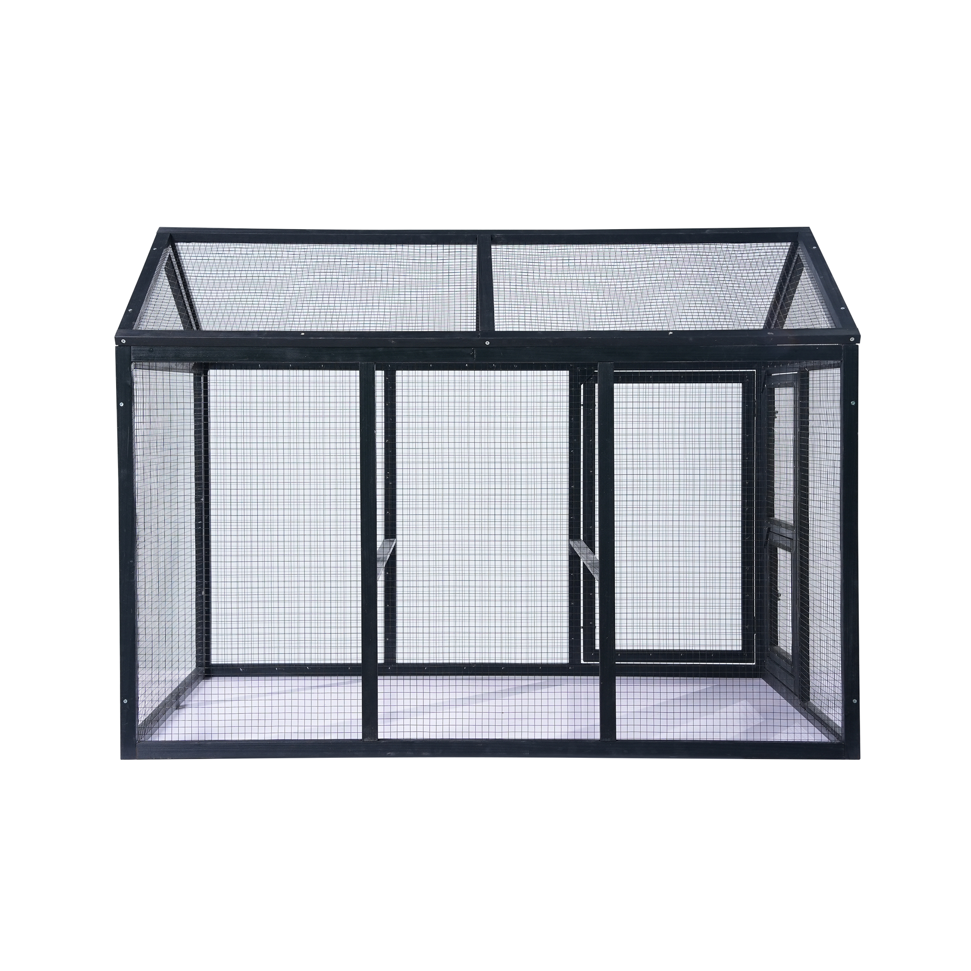 Kaninbur Hortus Svart 140 x 85 x 108 cm