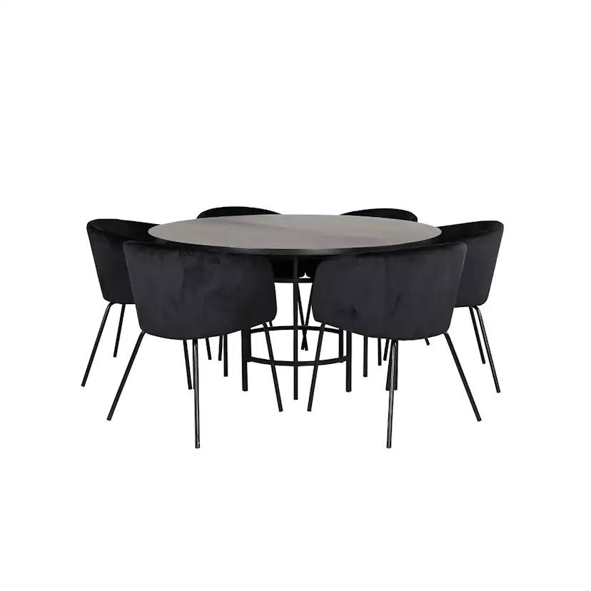 Matgrupp furniture/fashion Copenhagen Ø140 cm med 6 Berit Stolar