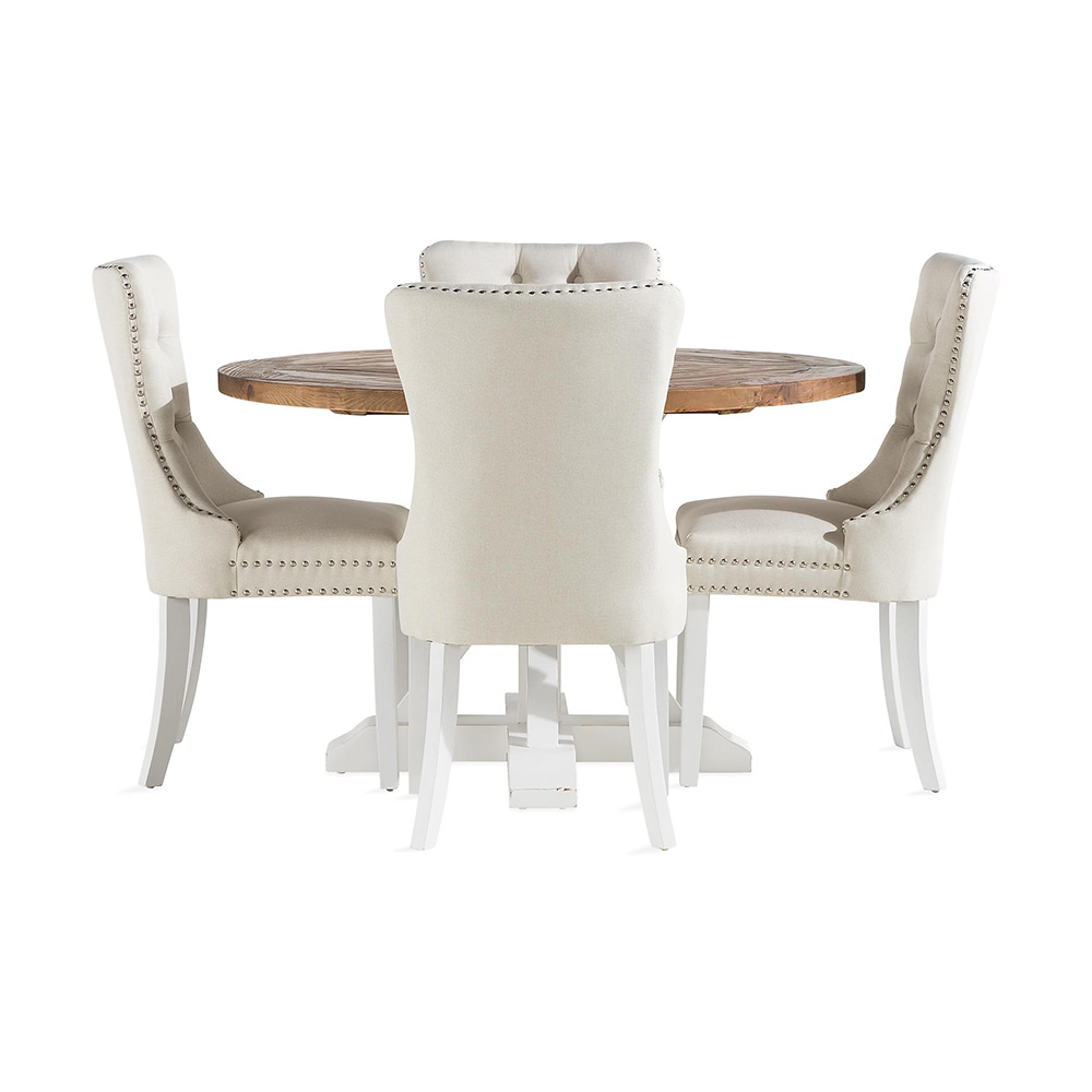 Matgrupp In Living Lyon med 4 Bergviken Stolar