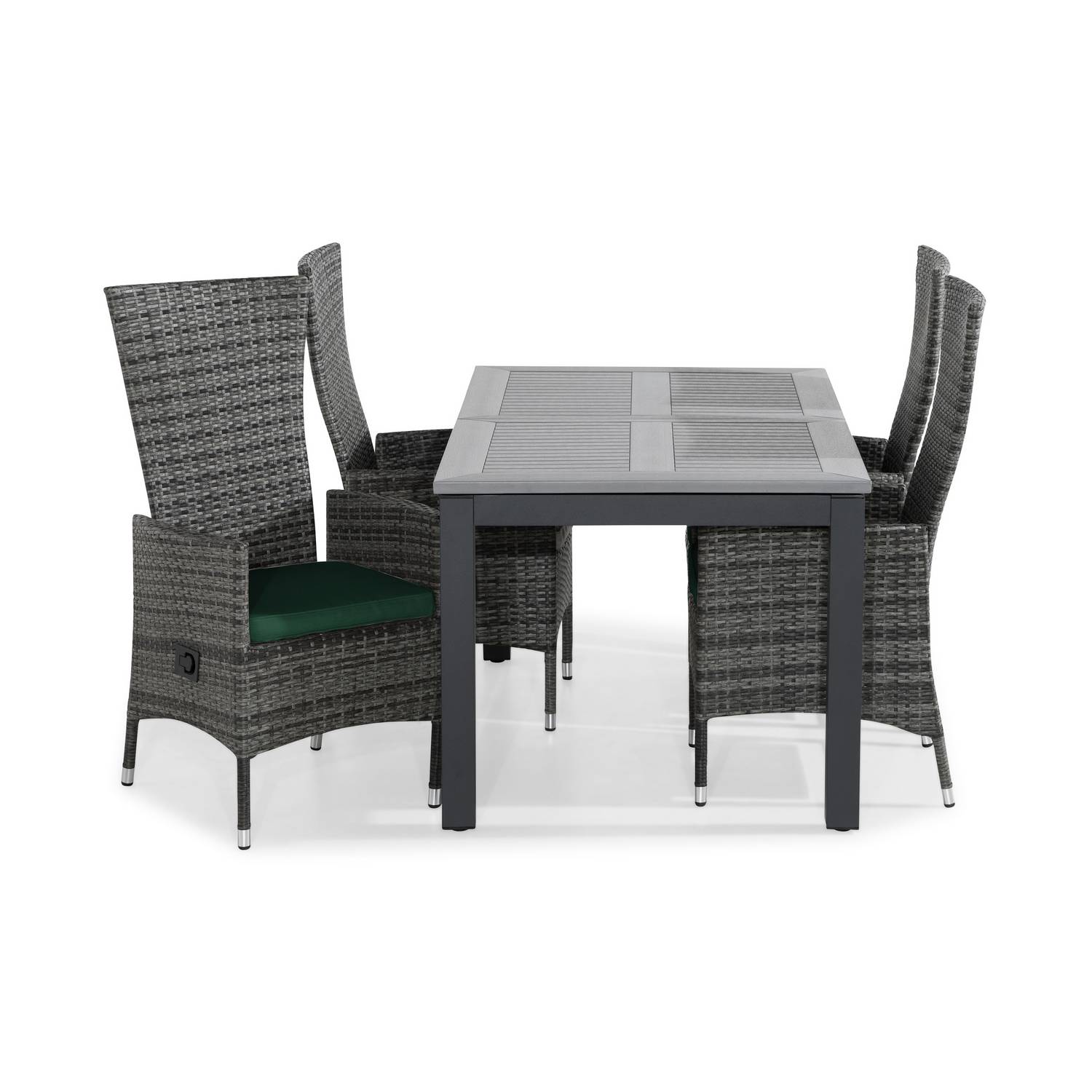 Matgrupp Comfort Garden Monaco Matgrupp Utomhus 152-210x90 med 4 Jenny Fåtölj Ställbar m Dyna