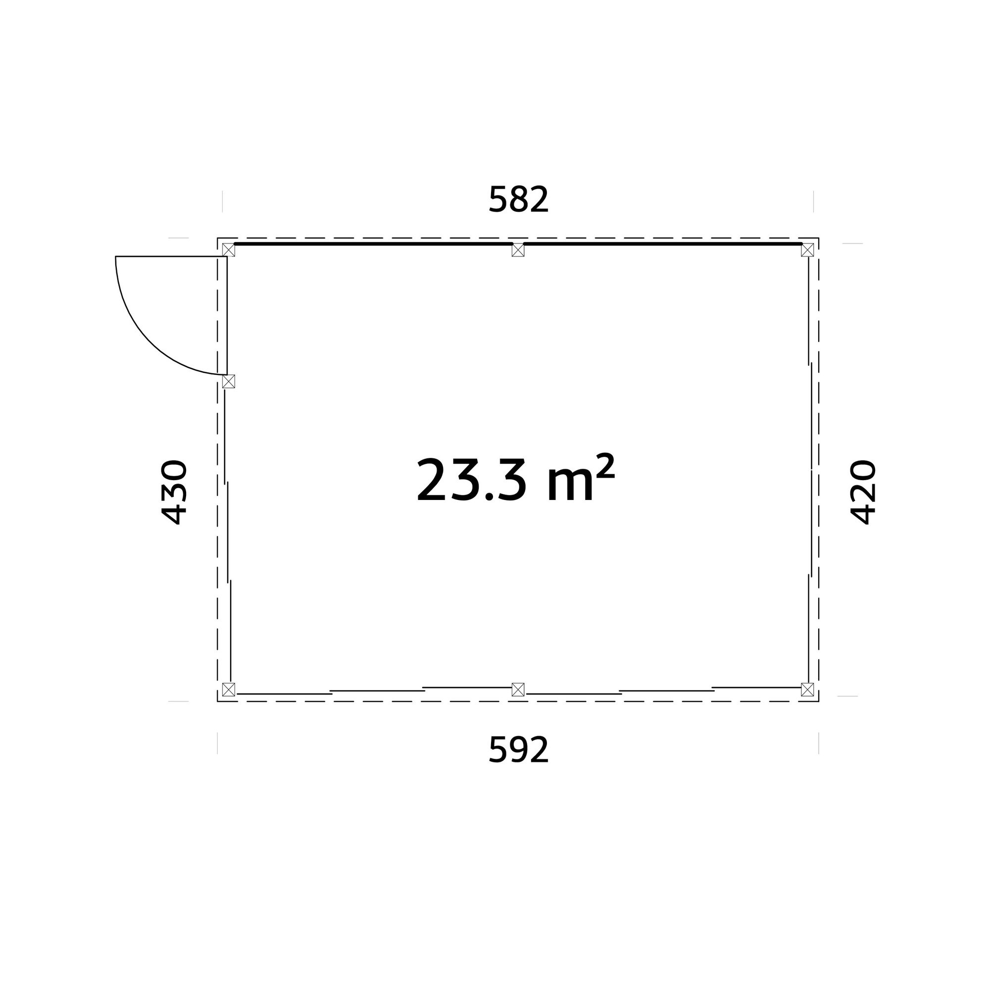 Uterum Palmako Saga 23,3 m2 Slide Plus