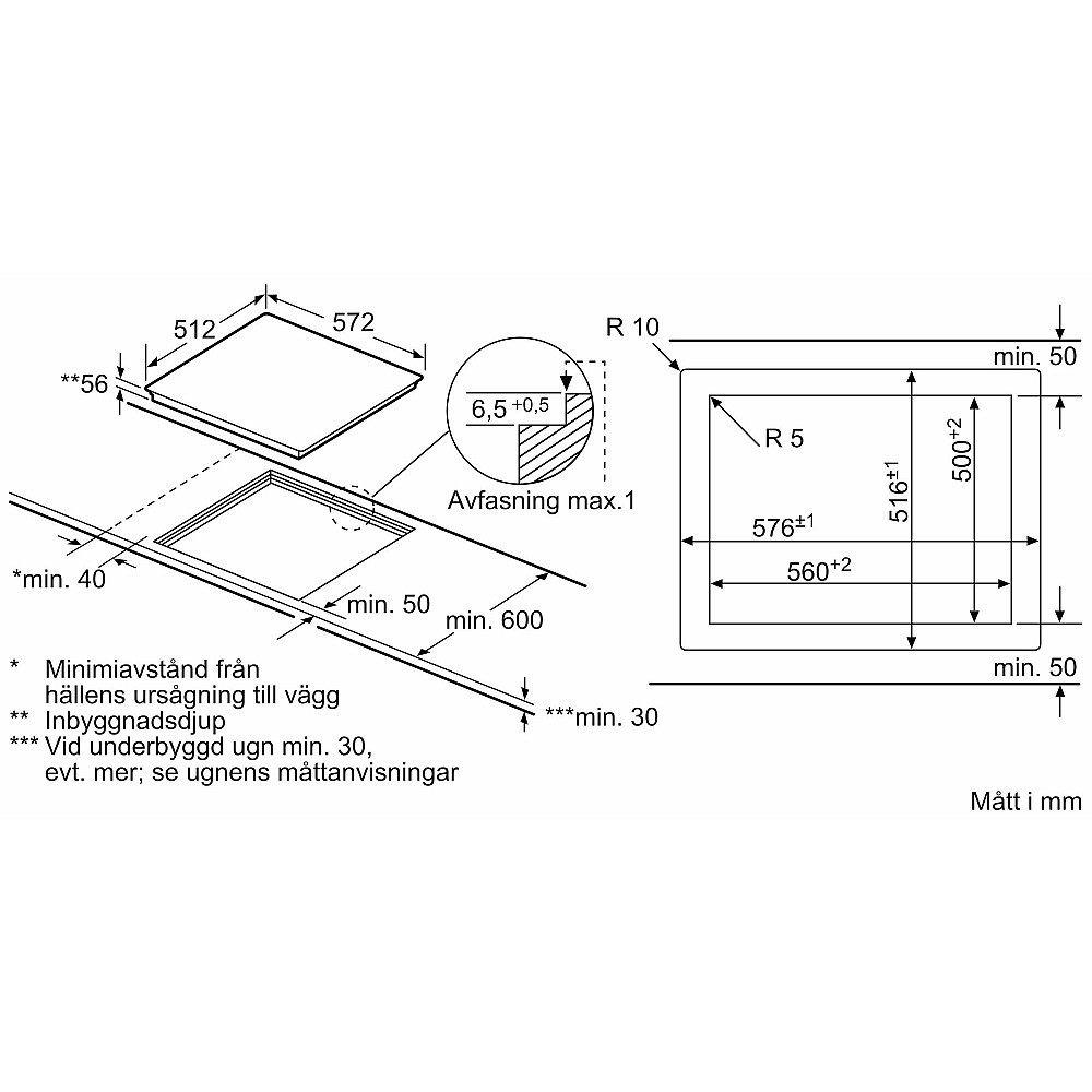 Induktionshäll Bosch Serie 8 PXE601DC1E med PerfectFry-Sensor