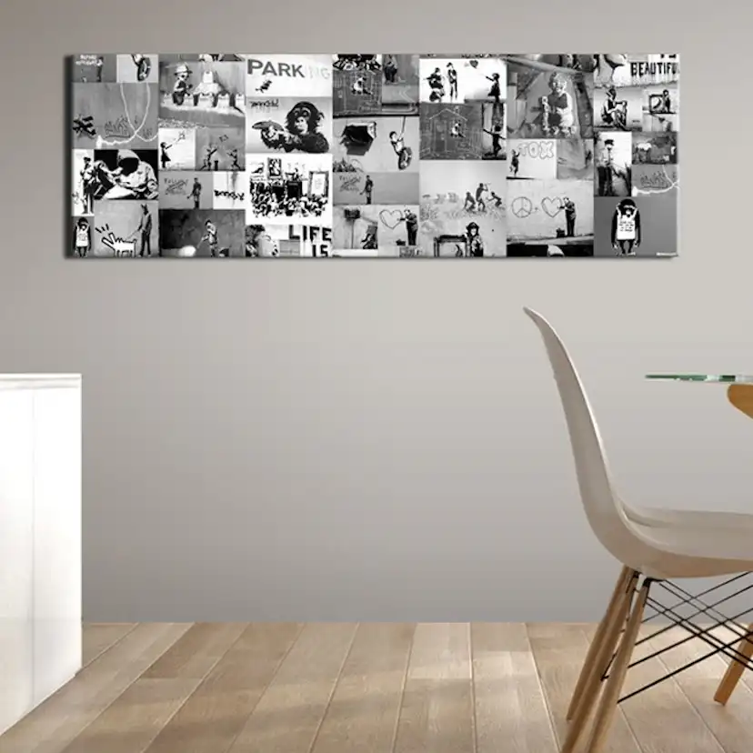 Tavla Arkiio Banksy Graffiti Collage II