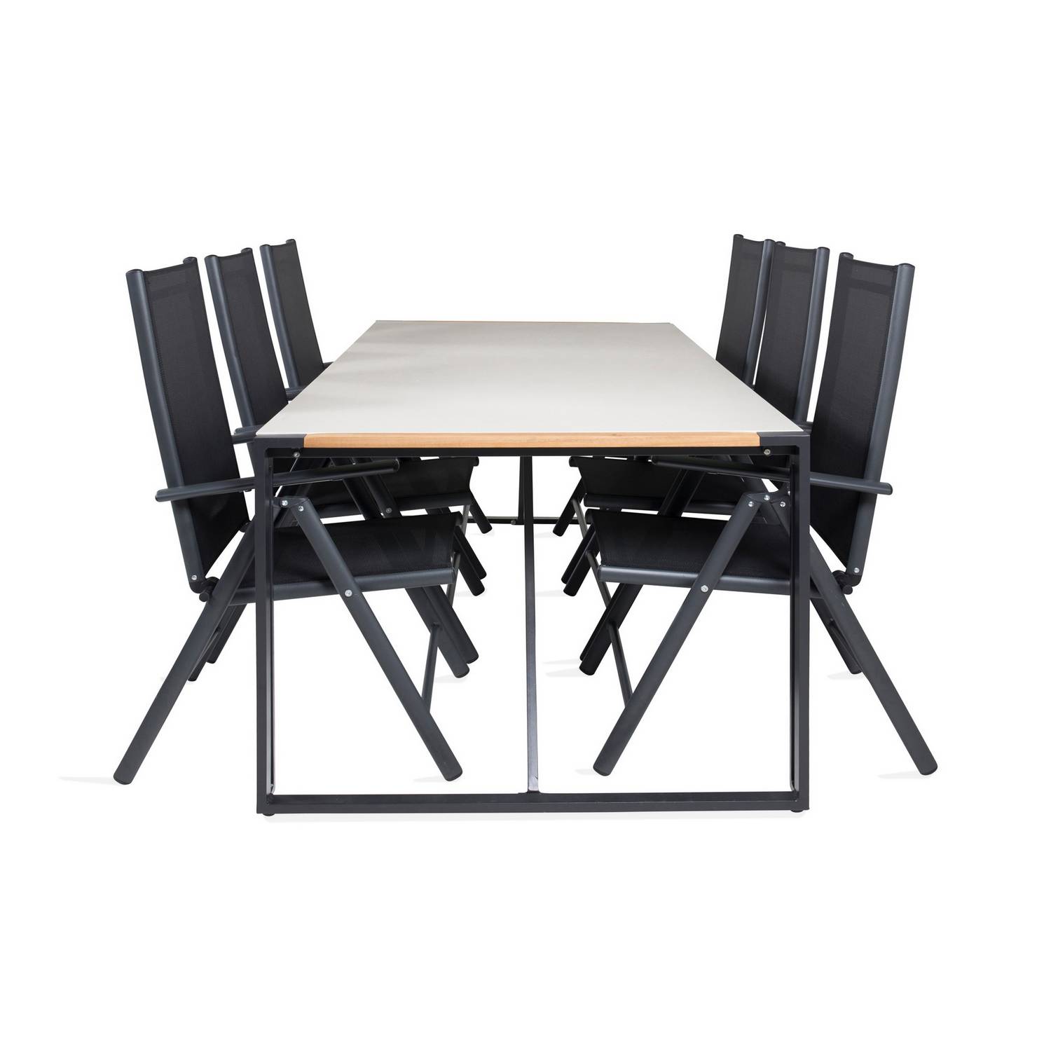 Matgrupp Venture Home Texas Matgrupp Utomhus 200cm med 6 Break Positionsstolar