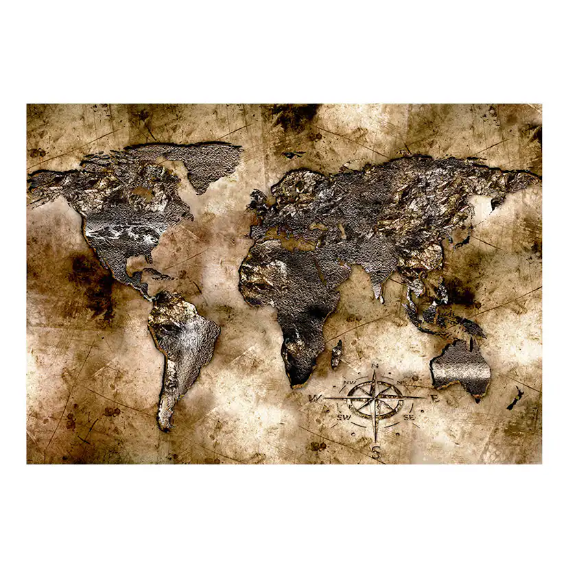 Fototapet Arkiio Old world map 150x105 Storlek: 150x105 cm