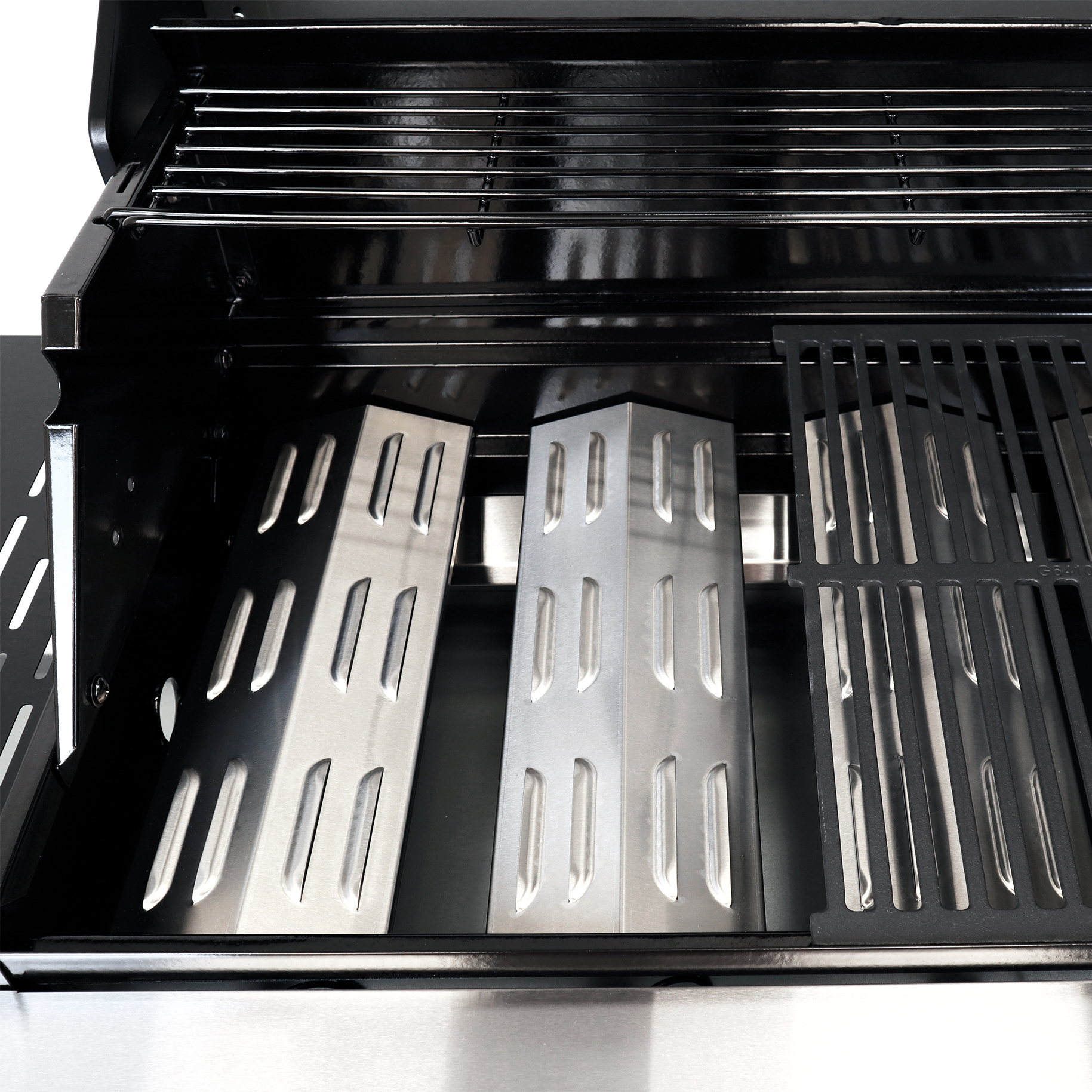 Gasolgrill Kobe 6+1 Brännare Svart Med Gaslock