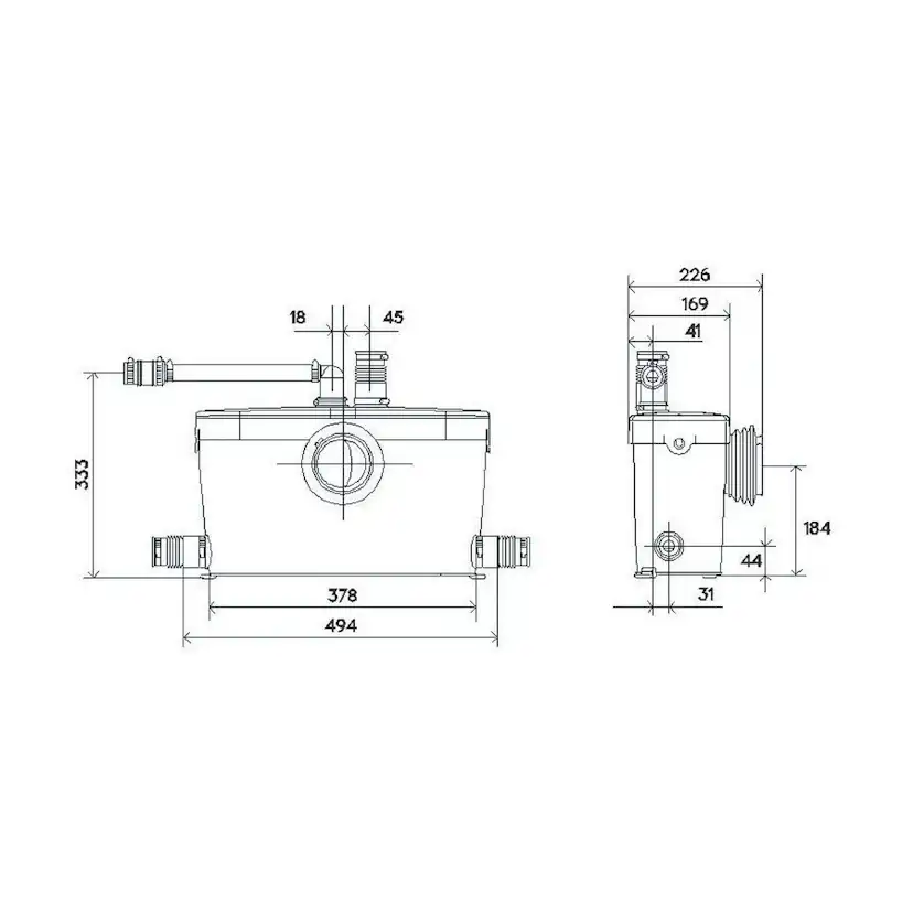 Avloppspump Saniflo Saniaccess 3