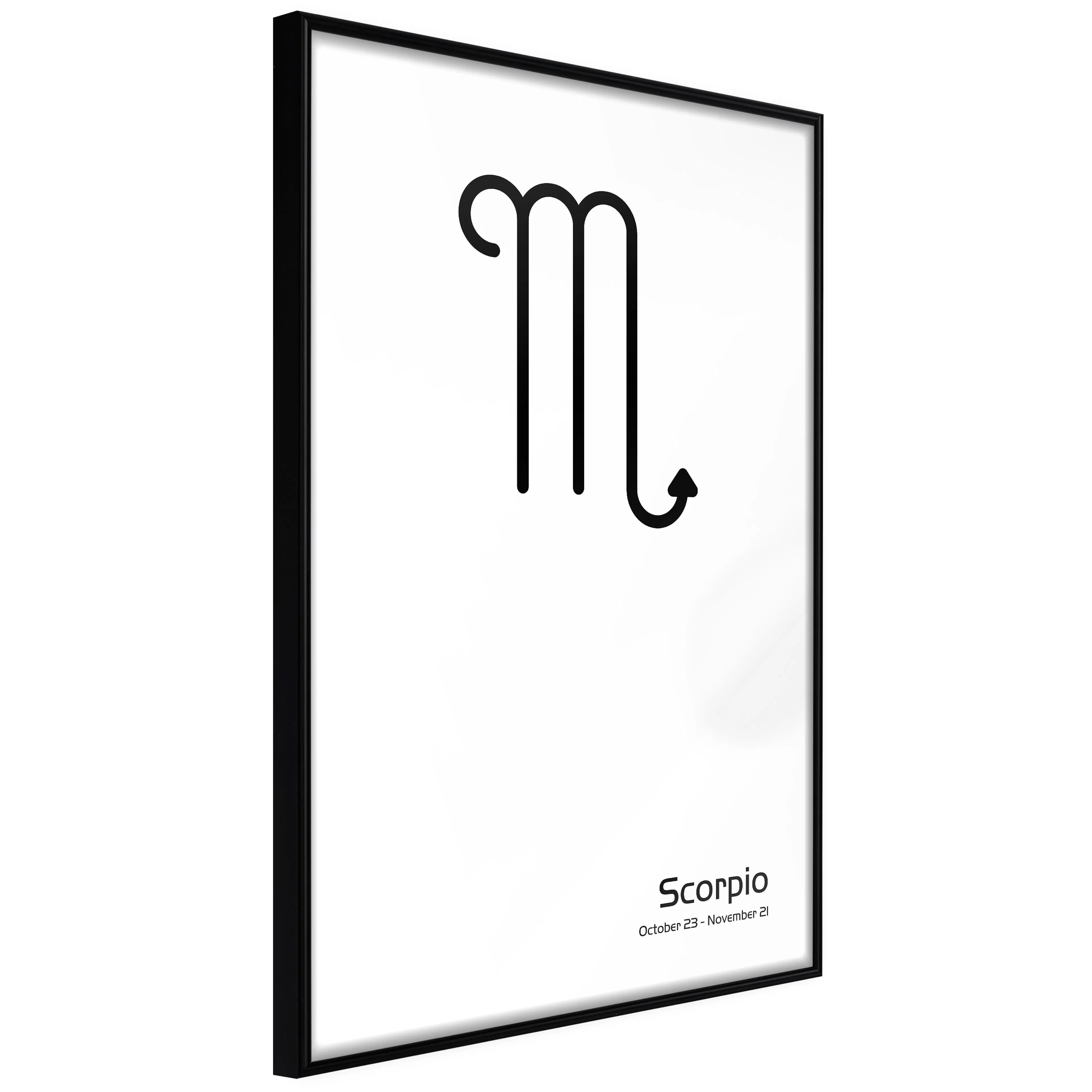 Affisch - Scorpio [Poster] 40x60 Svart ram, 40x60 cm