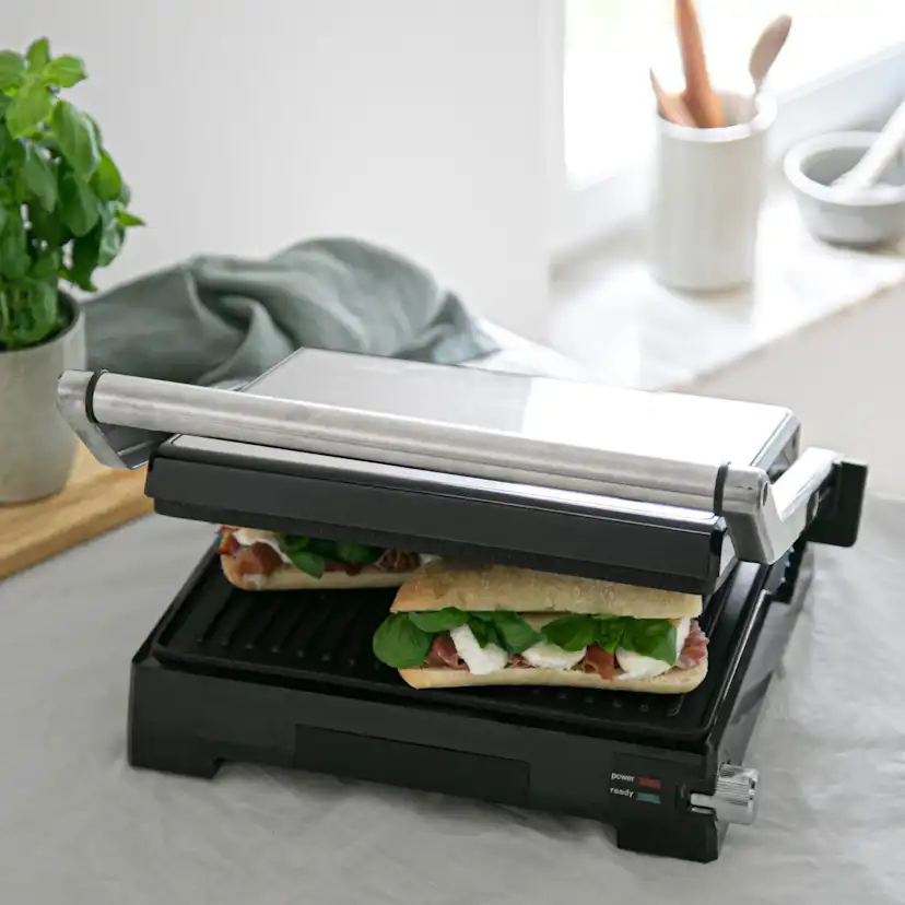 Paninigrill Champion Pro 2in1 med Bordsgrill 2000W PG300 Rostfri