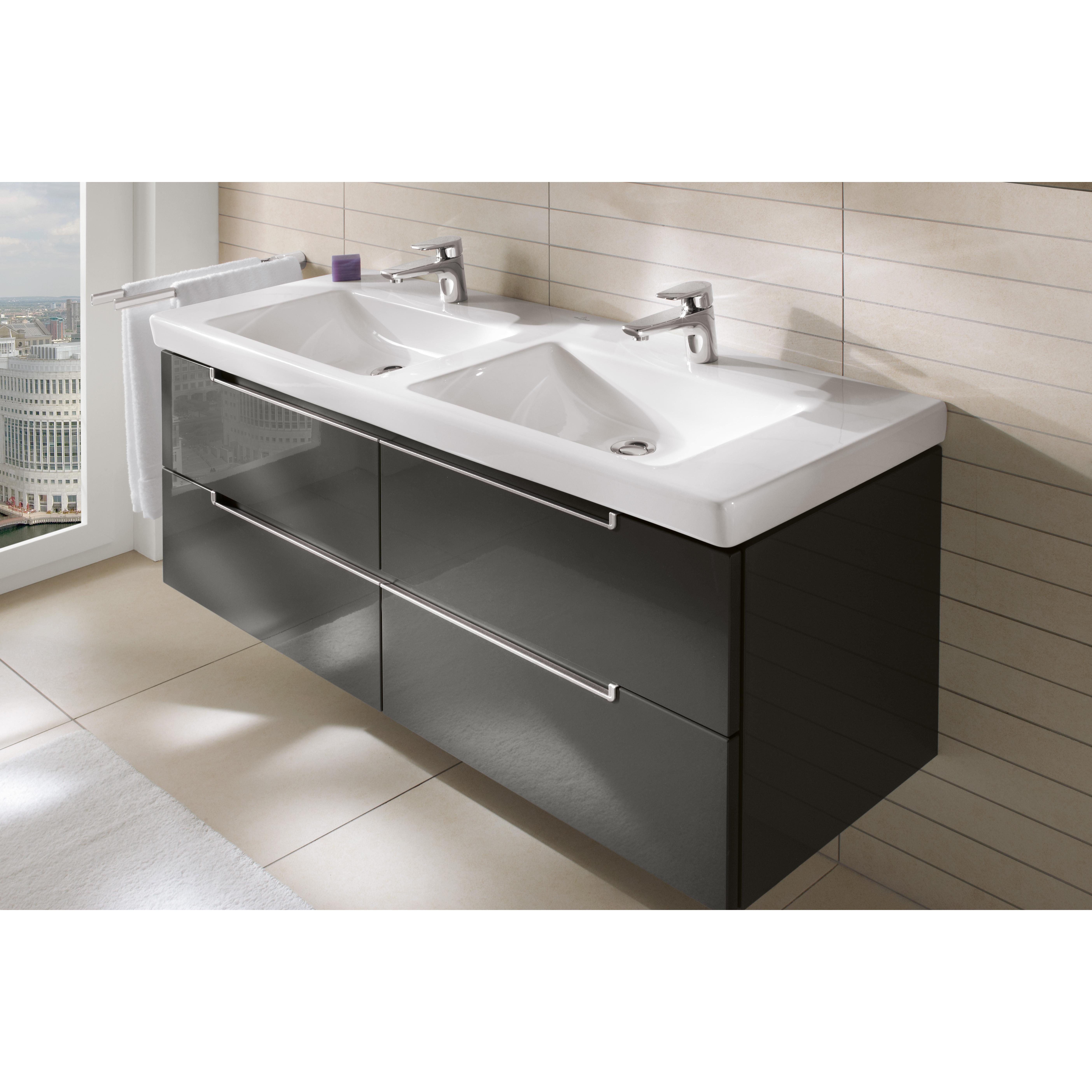 Dubbeltvättställ Villeroy & Boch Subway 2.0 1300 mm