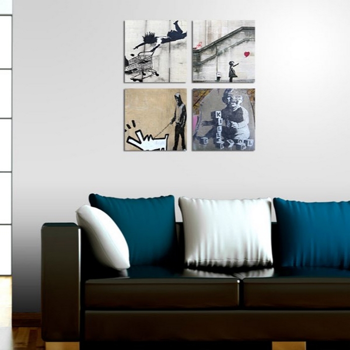 Tavla Arkiio Banksy Fyra Orginal Idéer