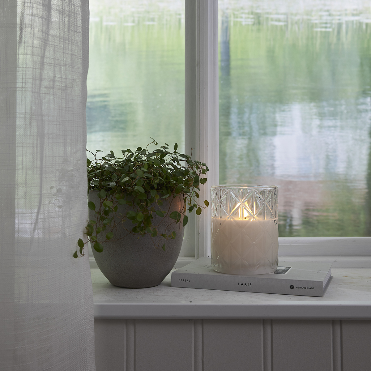 LED-Ljus Star Trading Flamme Romb 12,5 cm