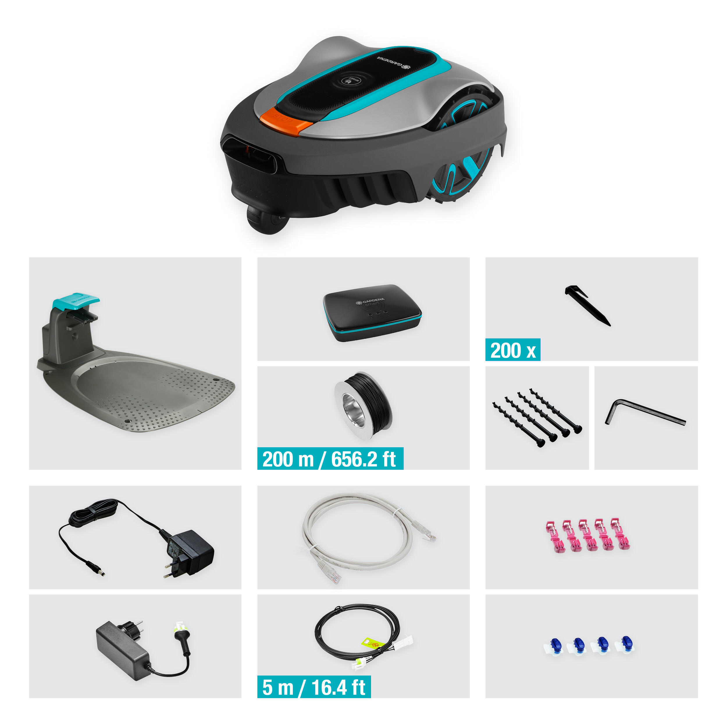 Robotgräsklippare Gardena Smart Sileno City 600 Lona