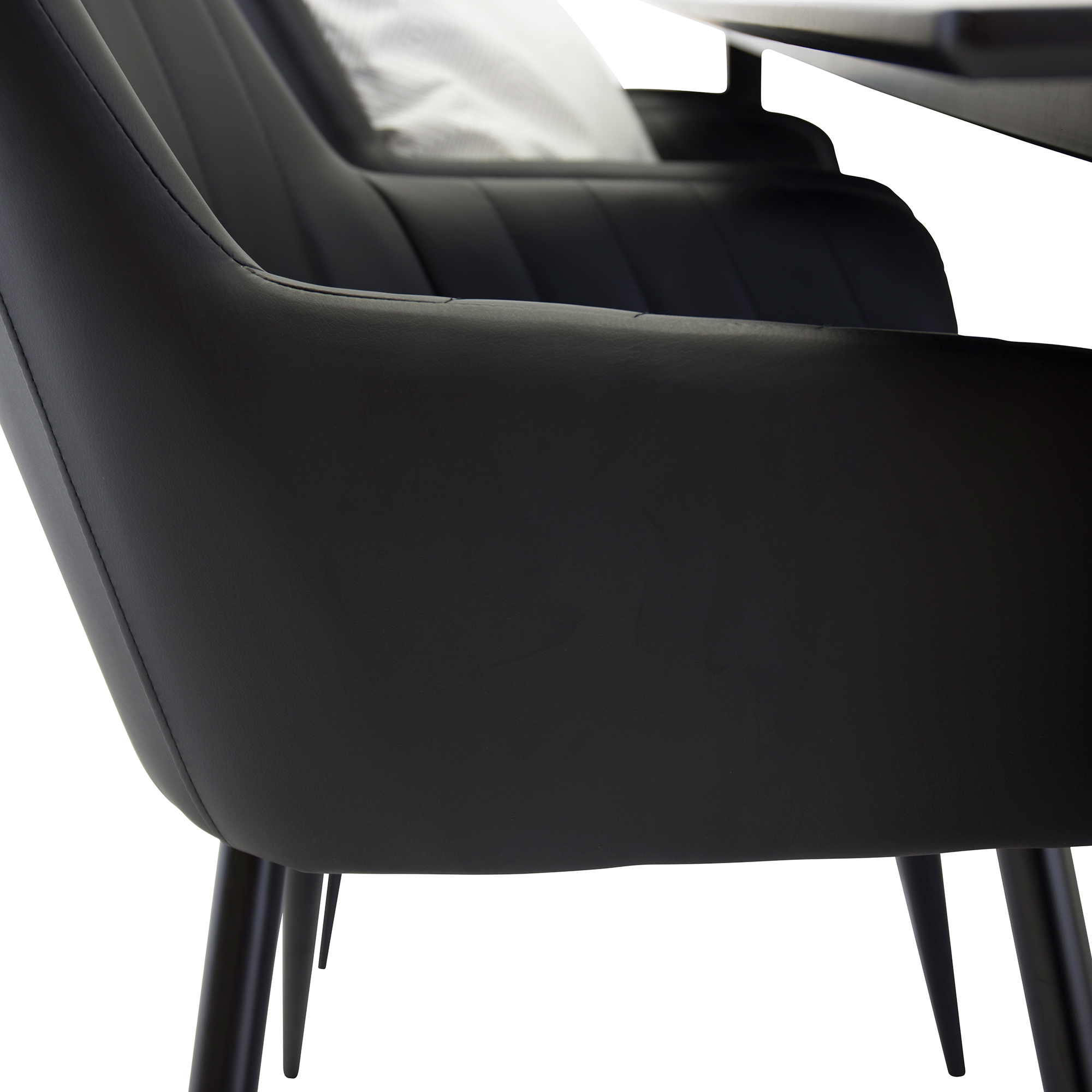 Matgrupp Venture Home Clara med 6 Corina Stolar Konstläder