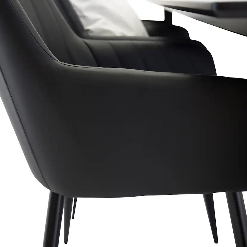 Matgrupp Venture Home Clara med 6 Corina Stolar Konstläder