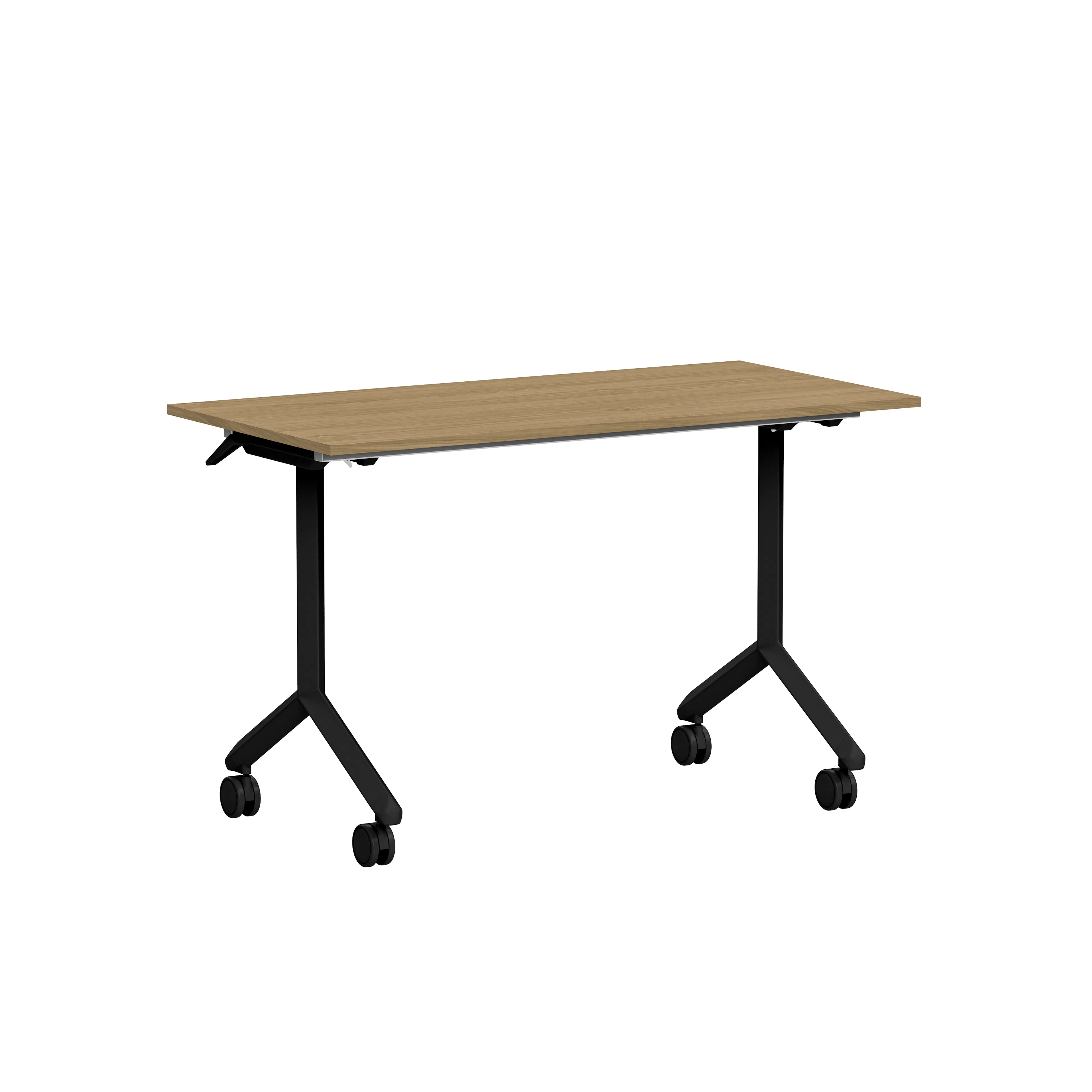 Fällbart bord Ergofunk Tilt 1200x600 eklaminat/svart Ek/Svart, Bredd: 60 cm