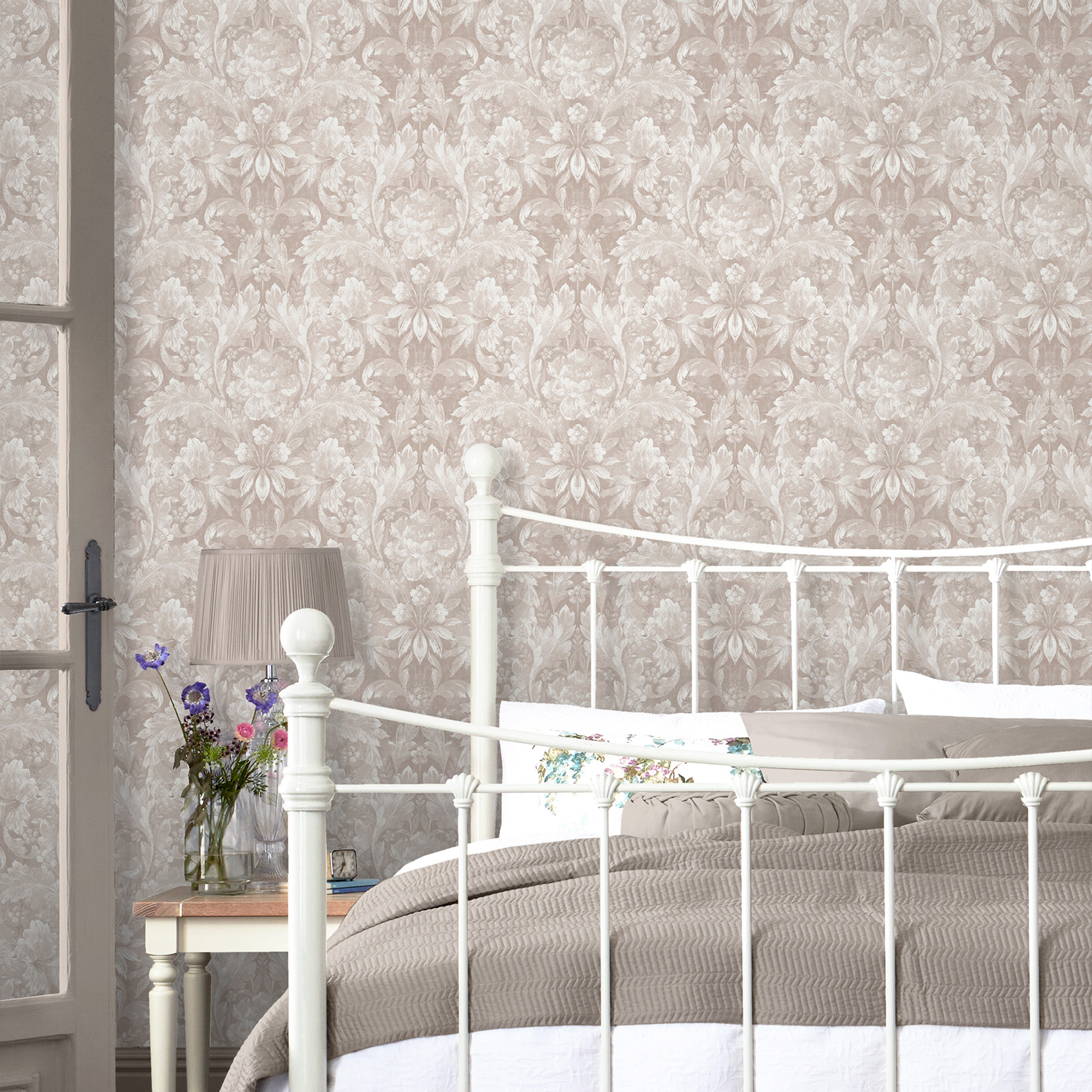 Tapet Laura Ashley Apolline Dove Grå 119843