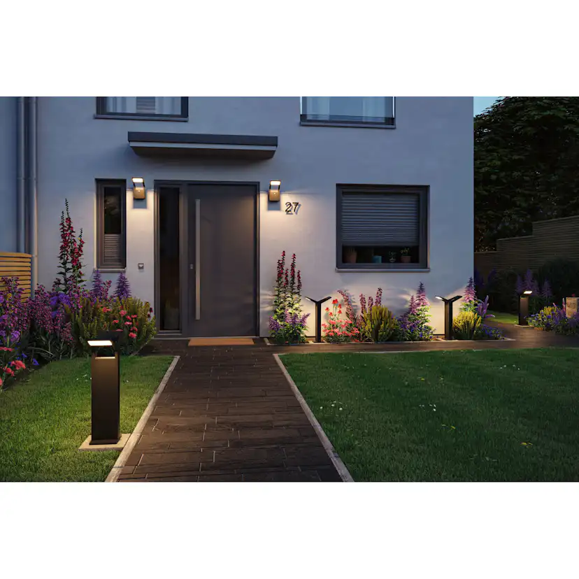 Fasadbelysning LED Paulmann Juntea Seawater Resistant med Skymningsstyrd rörelsedetektor IP44 230V