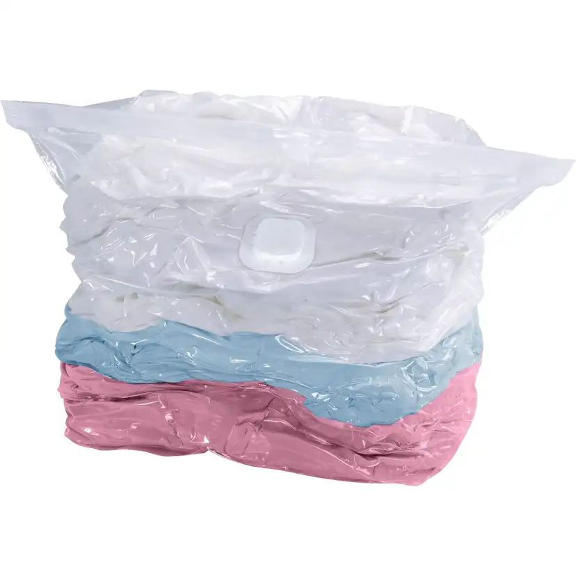 Vakuumpåse WENKO Vakuum Platsbesparande Klädförvaring Kub L 70x100x35 cm