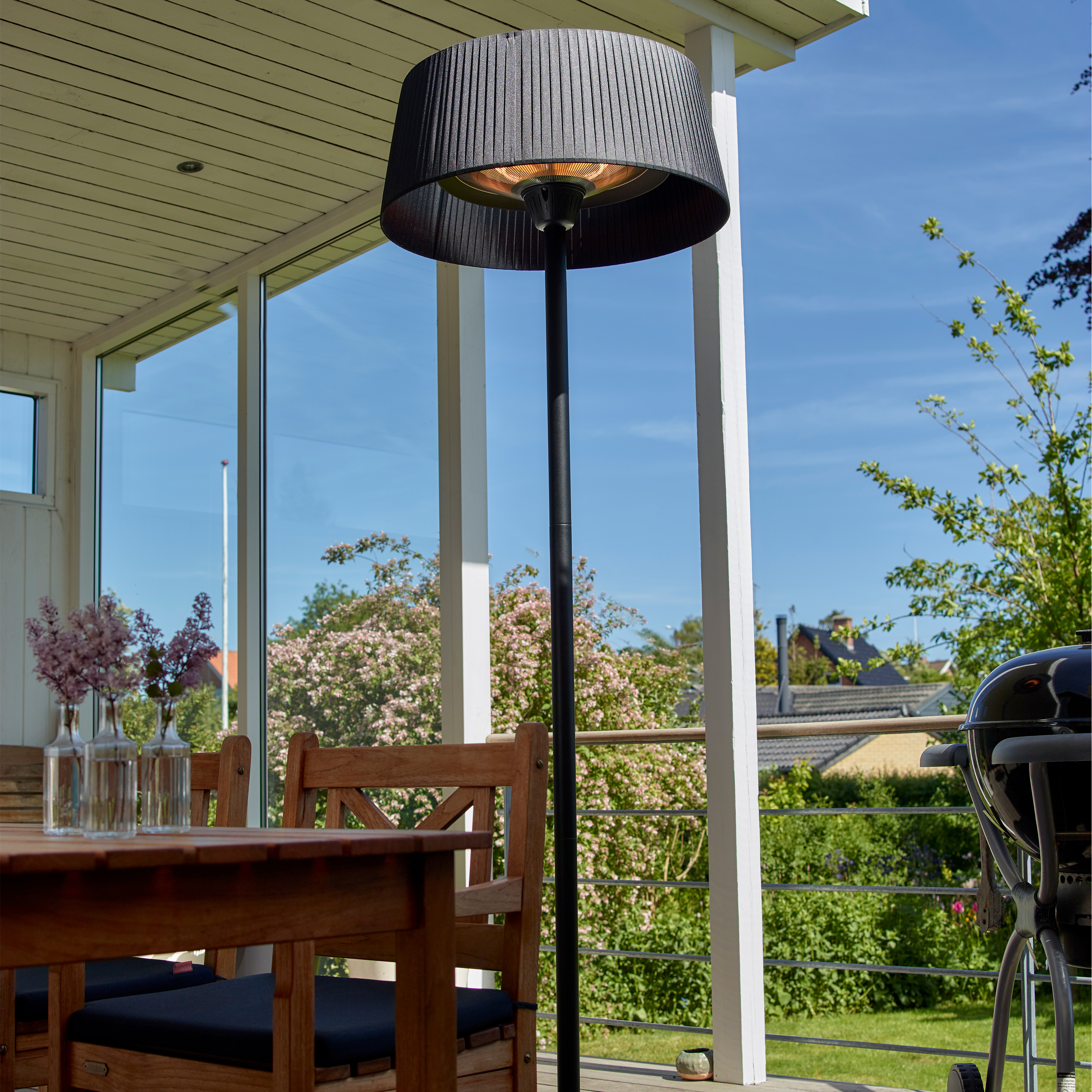 Terrassvärmare Hortus Golvmodell med skärm Ø60 cm 900/1200/2100 W HA