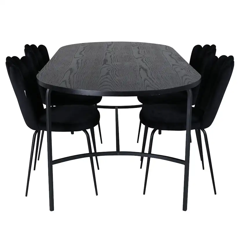 Matgrupp Venture Home San Francisco med 4 Limhamn Light Stolar