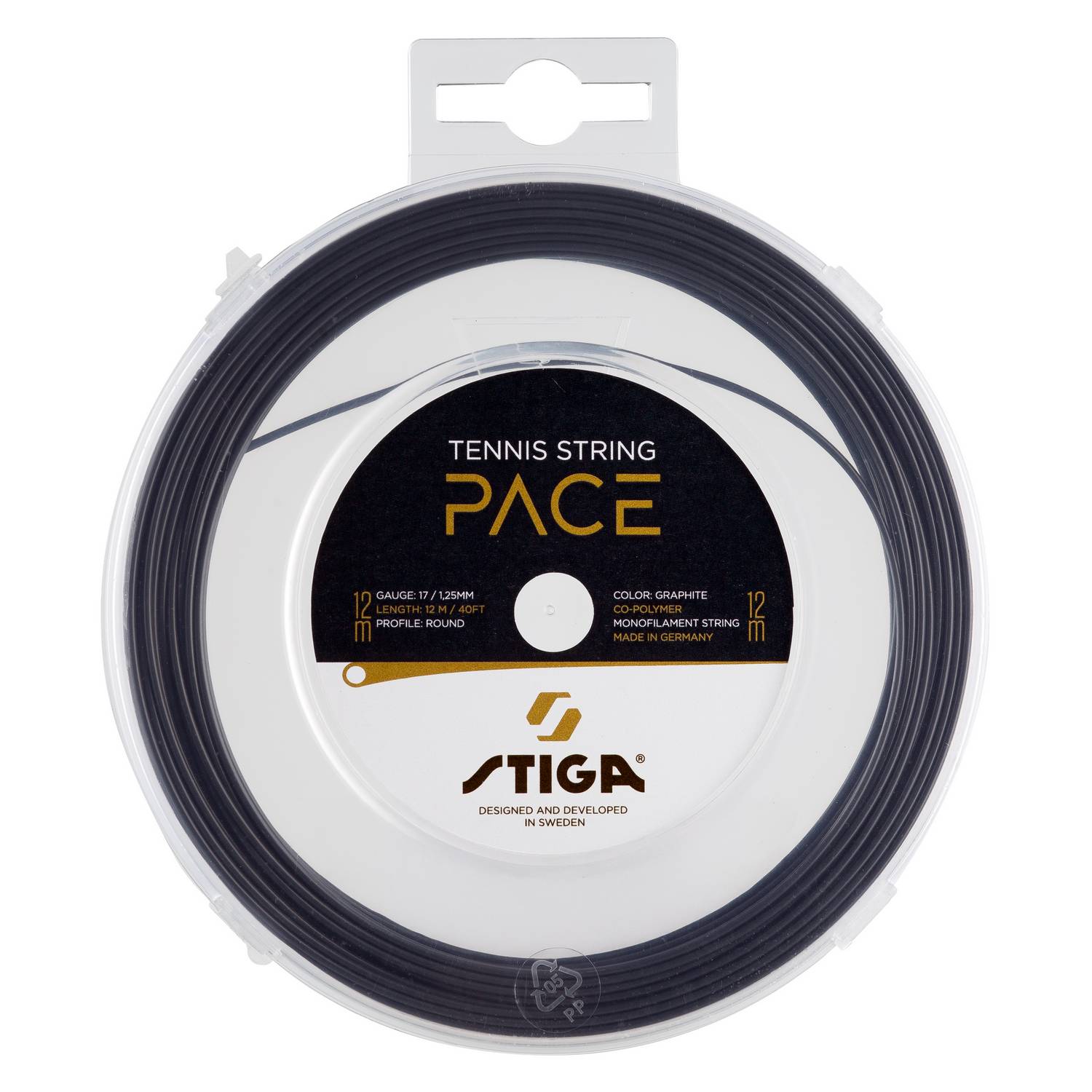 Tennissträng Stiga Sports Pace 12 M Set Graphite 1,25 mm