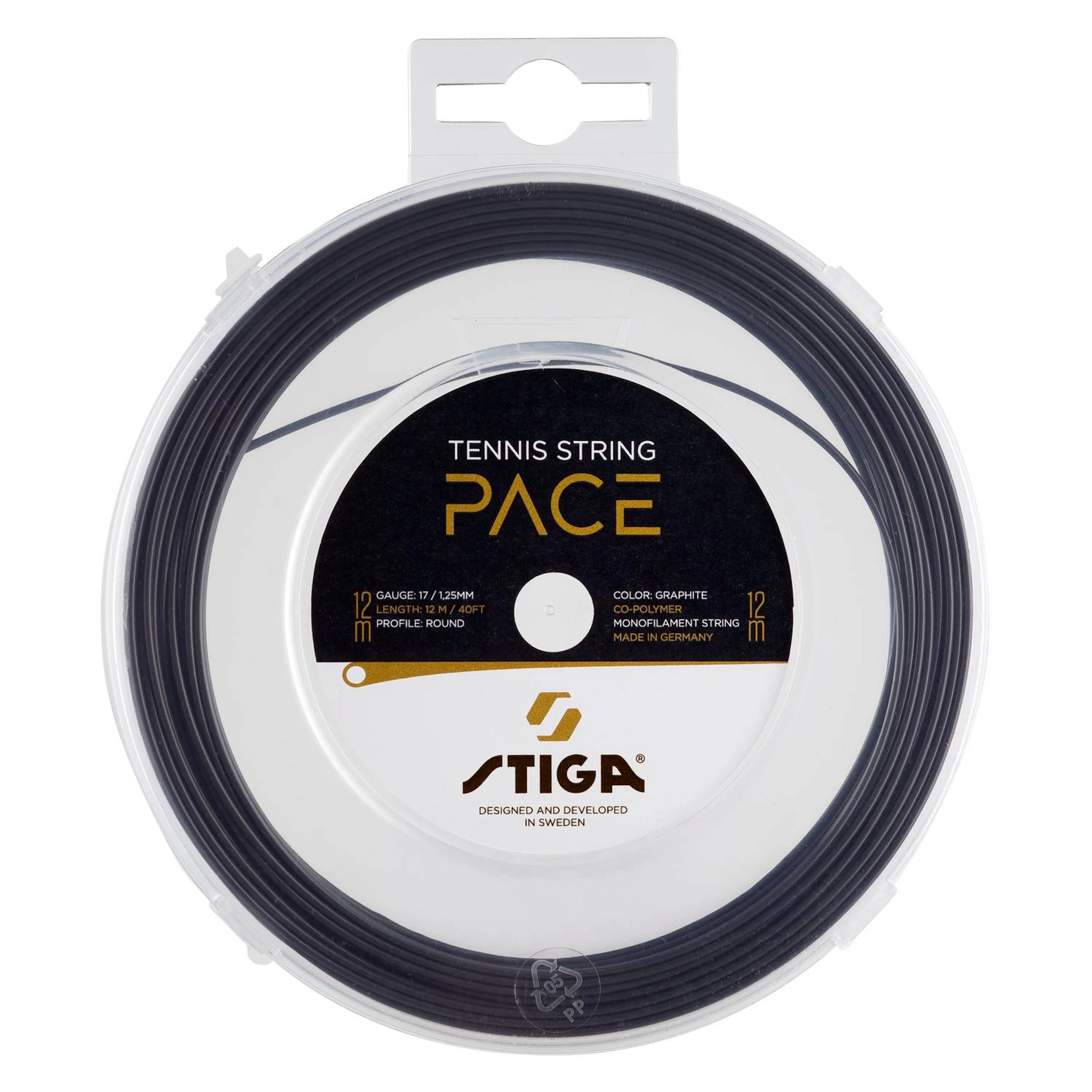 Tennissträng Stiga Sports Pace 12 M Set Graphite 1,25 mm