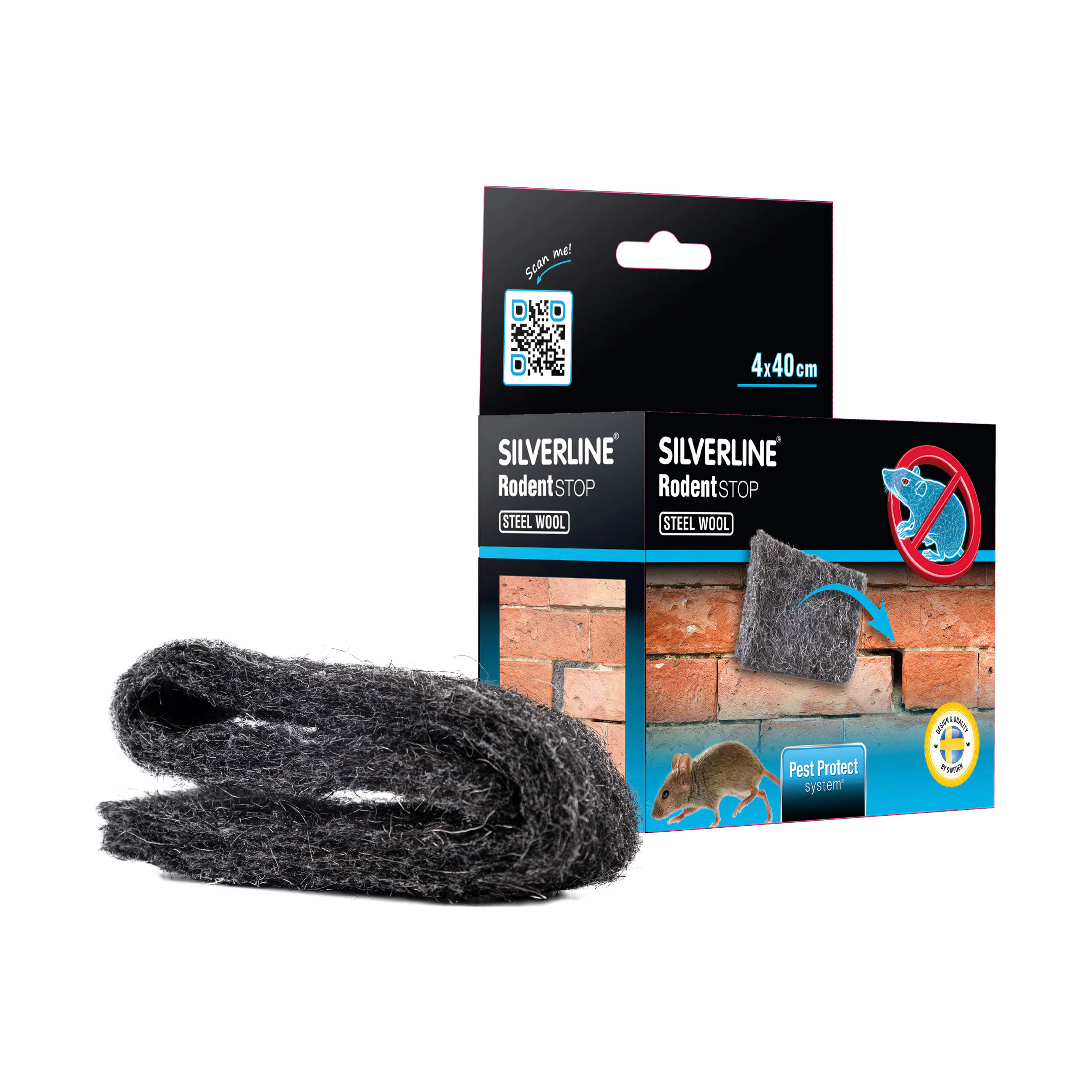 Tätning Mus&Råtta Silverline Stålull