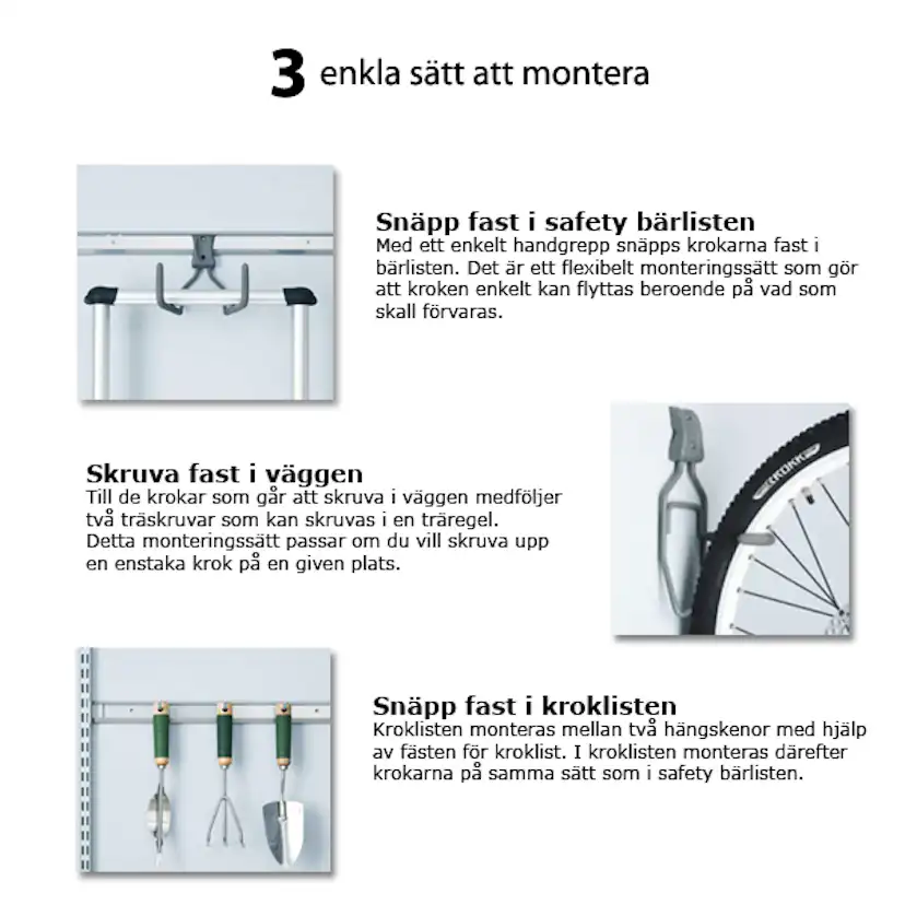 Redskapskrok Elfa Utility Rak