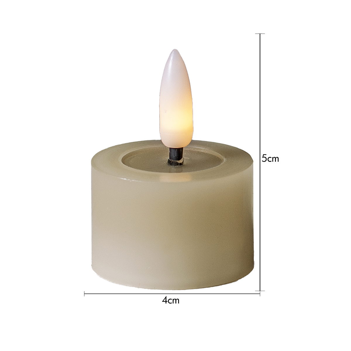 LED-Värmeljus Star Trading Flamme Flow 4x5 cm 2-pack