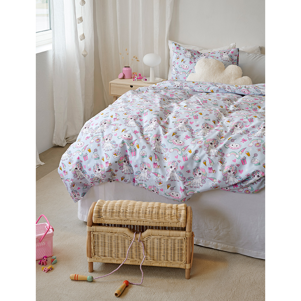 Påslakanset Borganäs of Sweden Enhörning Enkelsäng