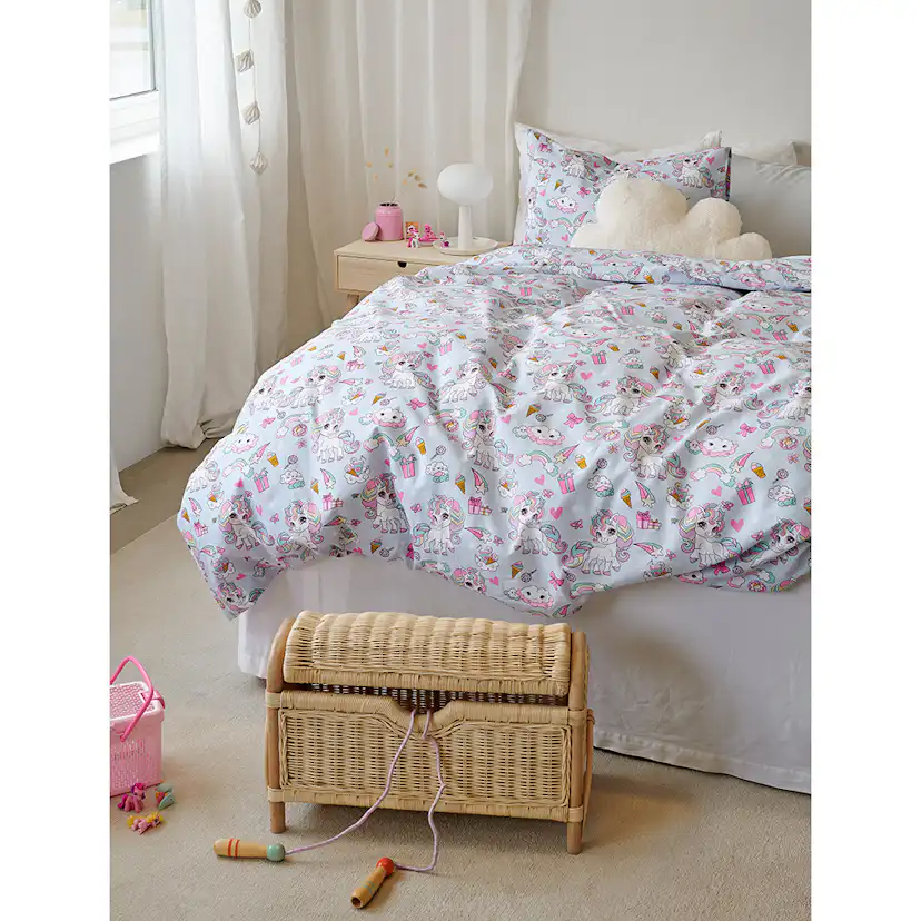 Påslakanset Borganäs of Sweden Enhörning Enkelsäng