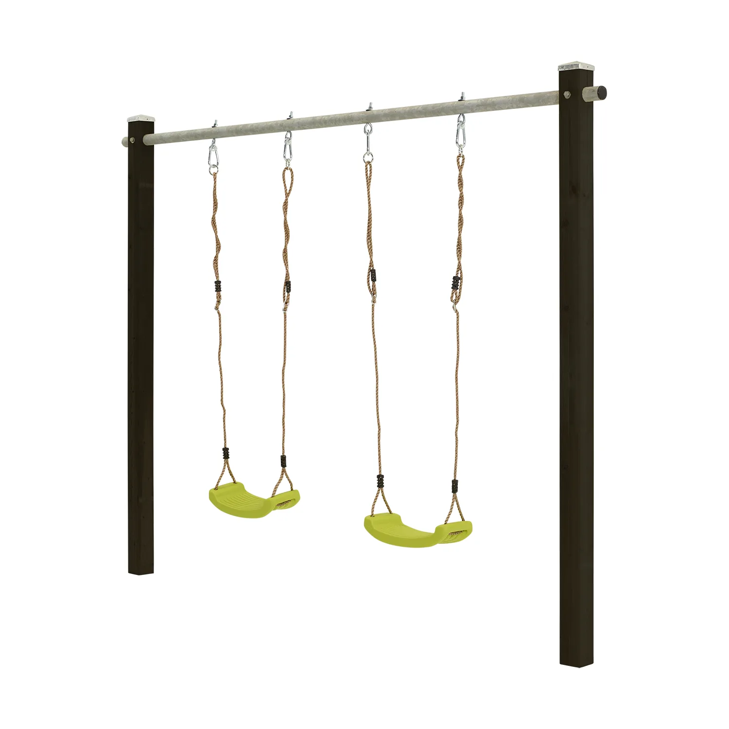 Gungställning PLUS Stålrörsöverliggare Gungsitsar 264x9x210 cm