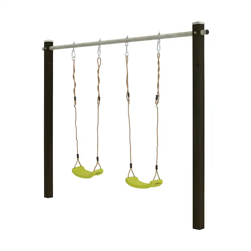 Gungställning PLUS Stålrörsöverliggare Gungsitsar 264x9x210 cm