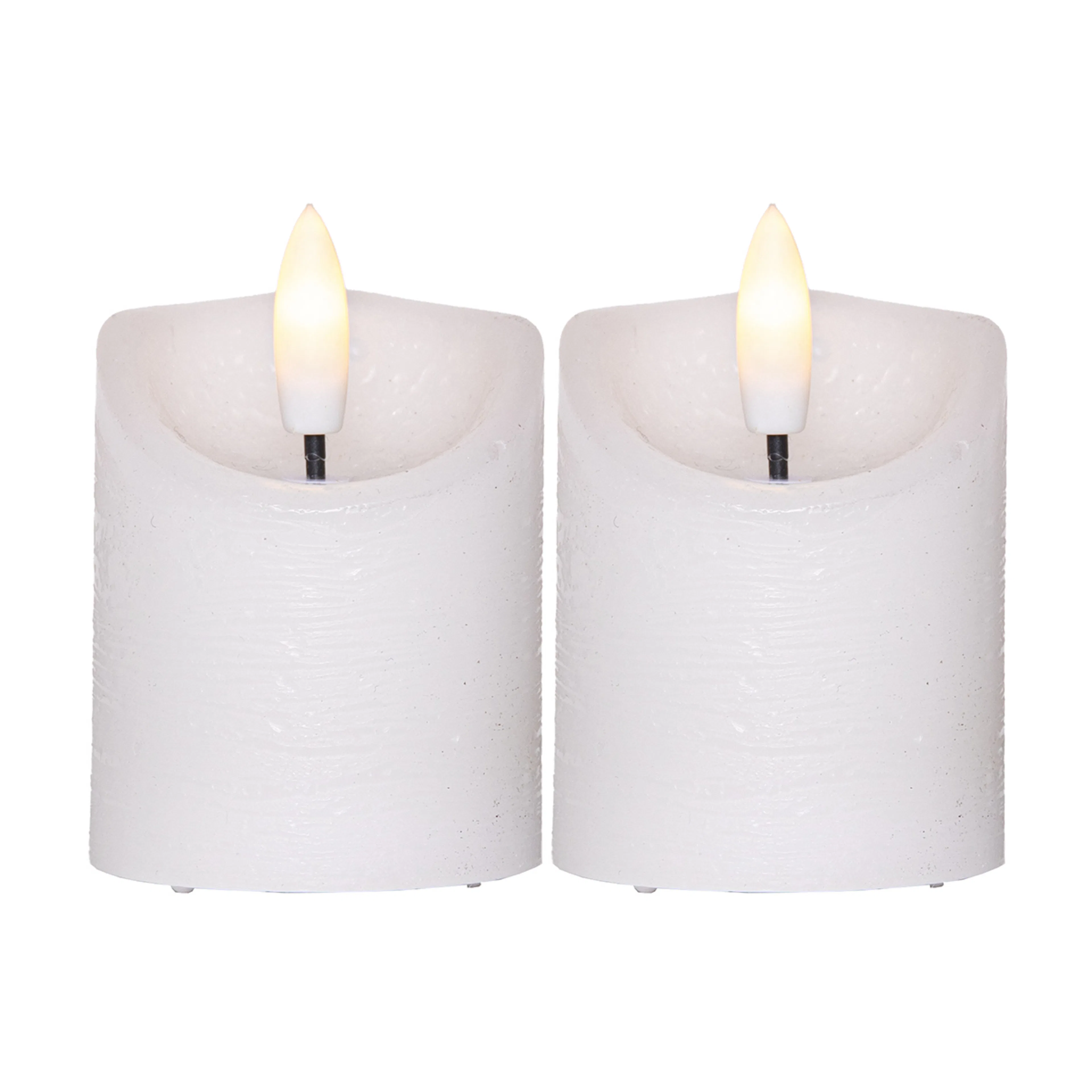 LED-Blockljus Star Trading Flamme Rustic 2-pack