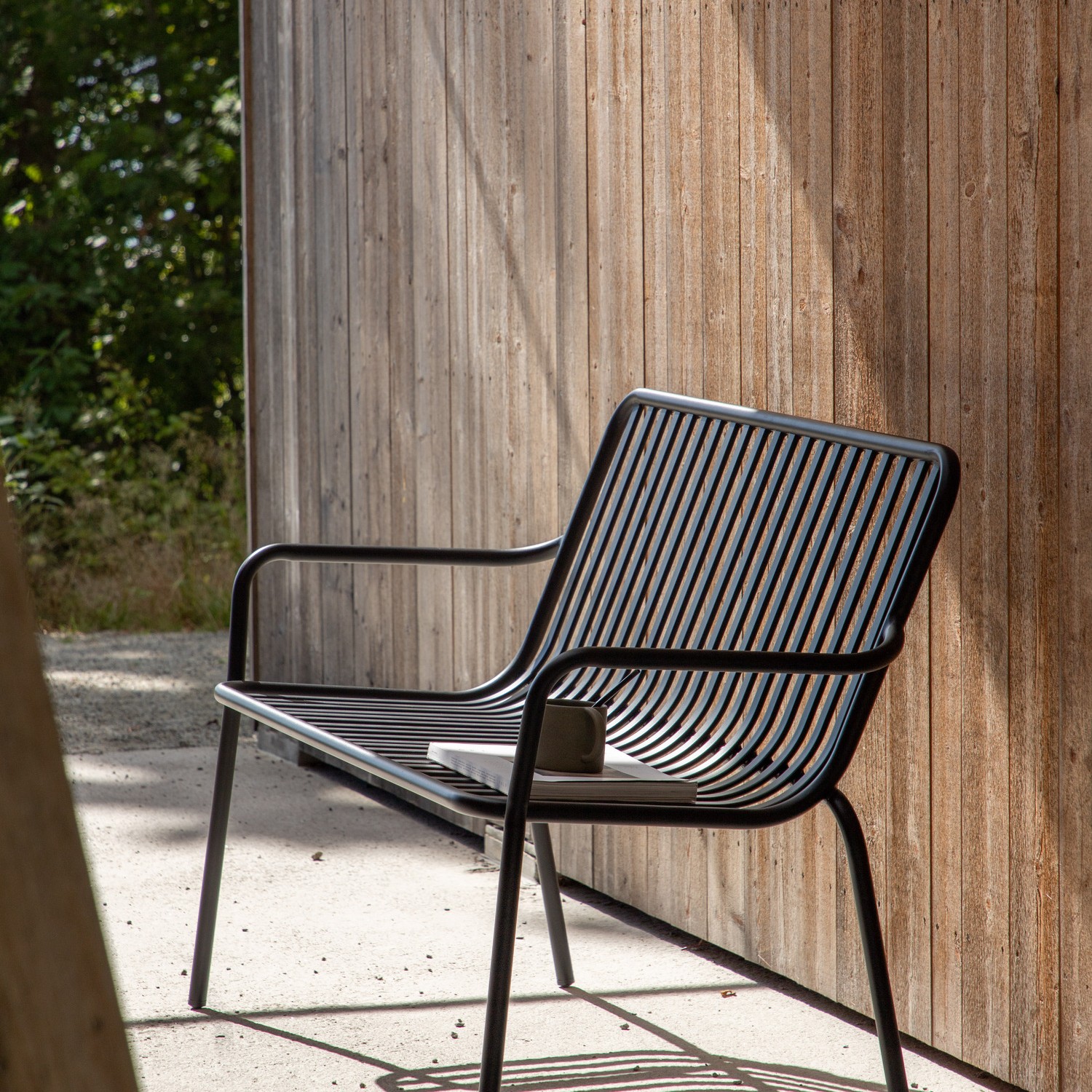 Peking Bench/sofa Aluminium - Black / Svart