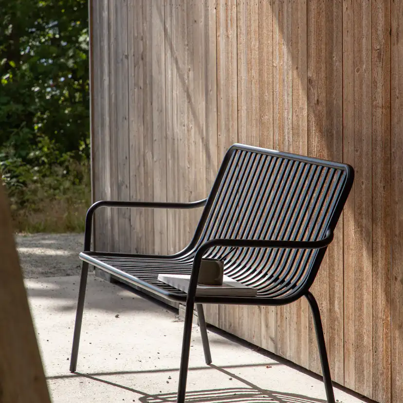 Peking Bench/sofa Aluminium - Black / Svart