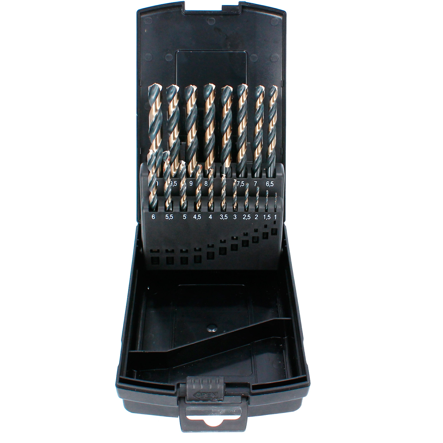 HSS Turbo-G set Tecos 1-10mm 19 Delar