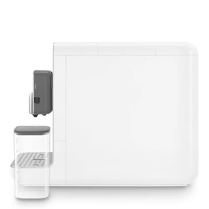 Espressomaskin Smeg BCC13WHMEU Vit med Inbyggd Kaffekvarn och Mjölksystem