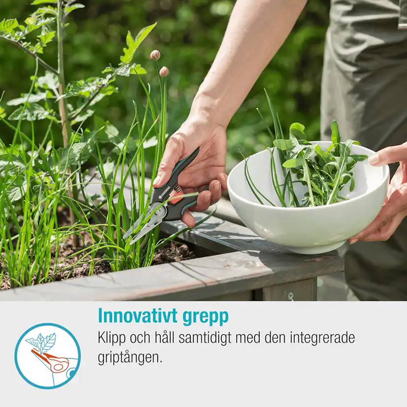 Örtsekatör Gardena GripCut