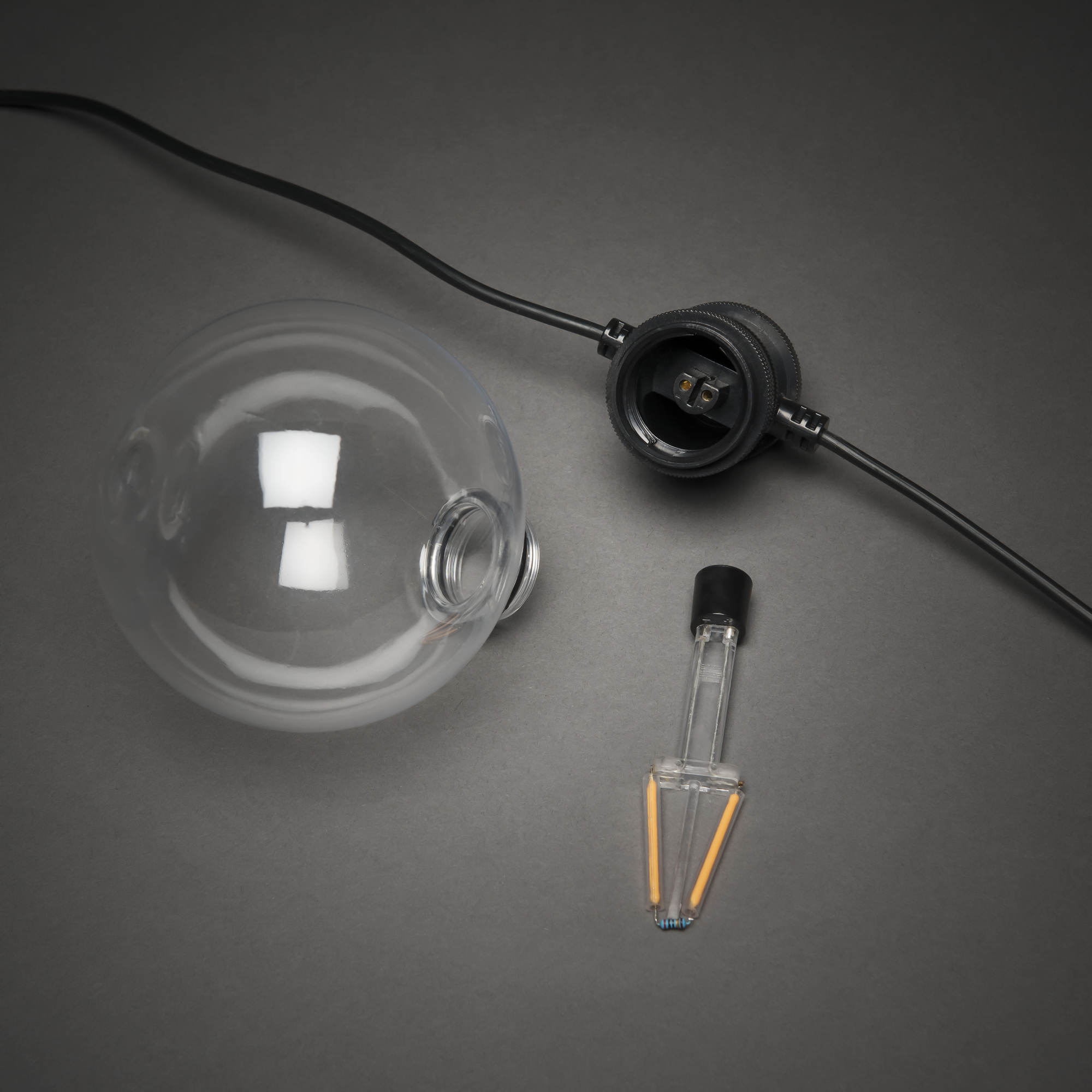 Ljusslinga Gnosjö Konstsmide Utbytbara LED-lampor E27 5st Amber Dimmer