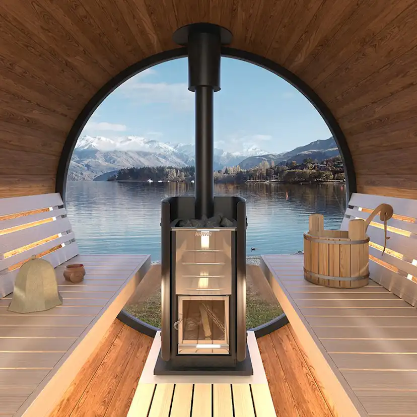 Bastutunna Nordkapp.NU PANORAMA Thermowood Omålad