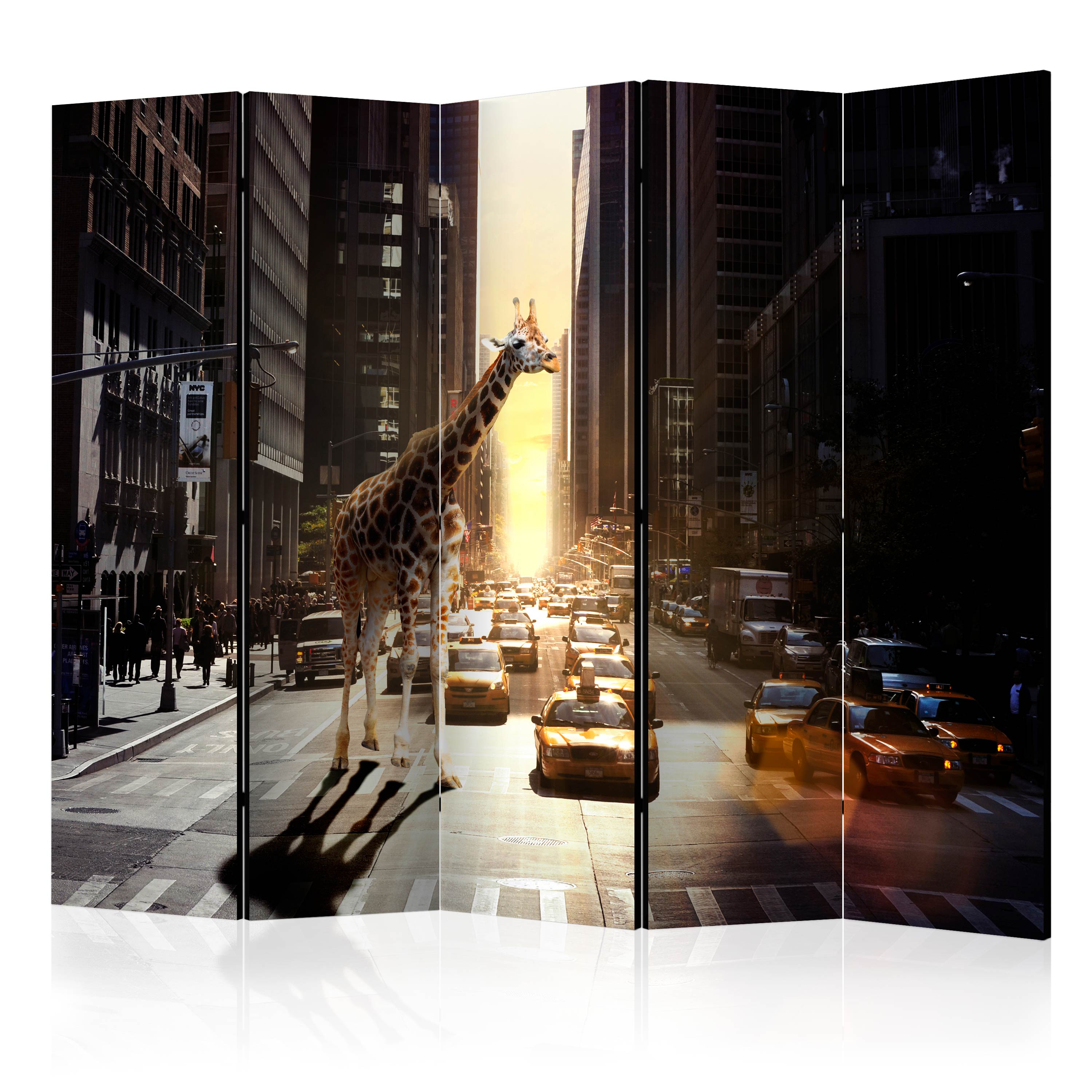 Rumsavdelare Arkiio Giraffe in the Big City II 225x172 cm