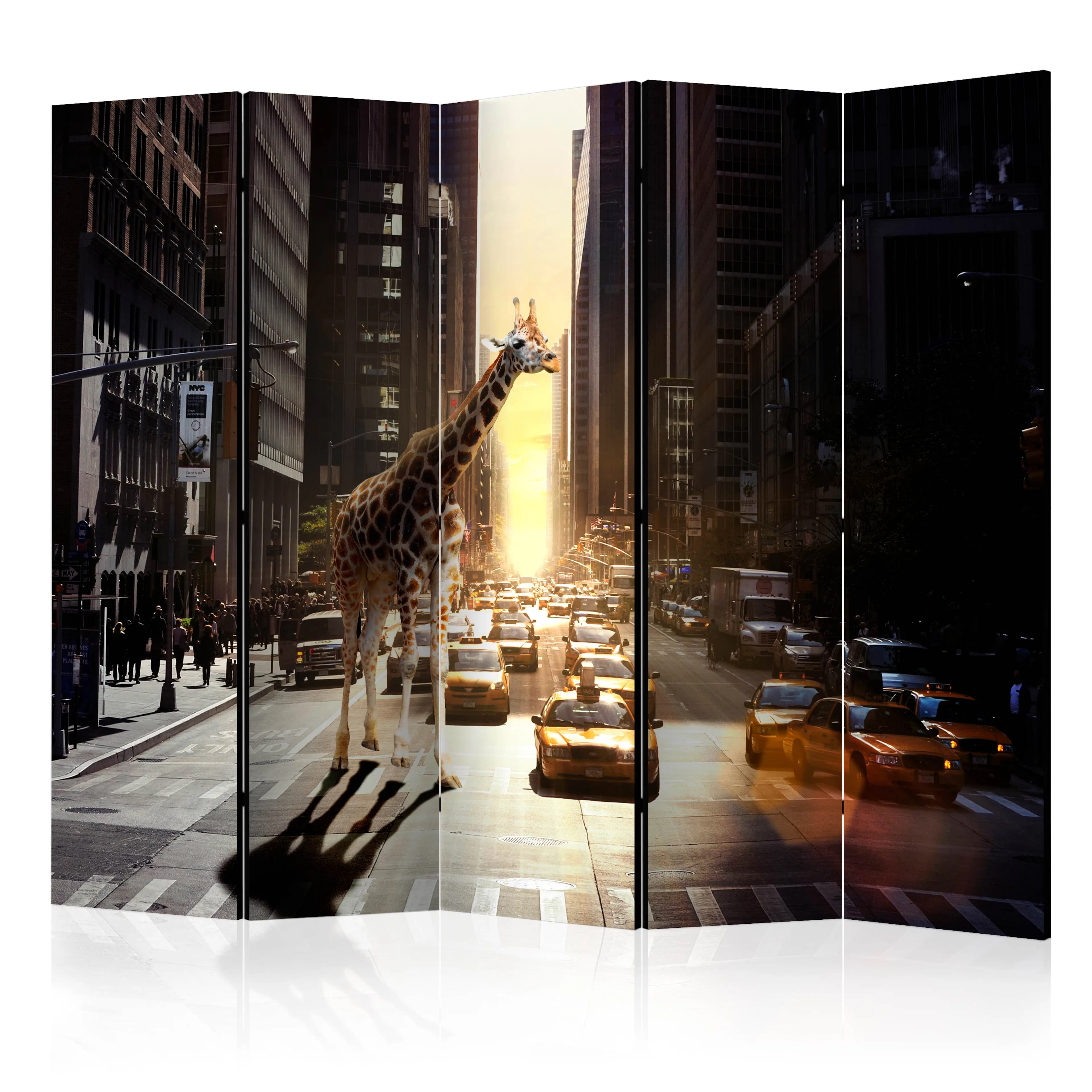 Rumsavdelare Arkiio Giraffe in the Big City II 225x172 cm