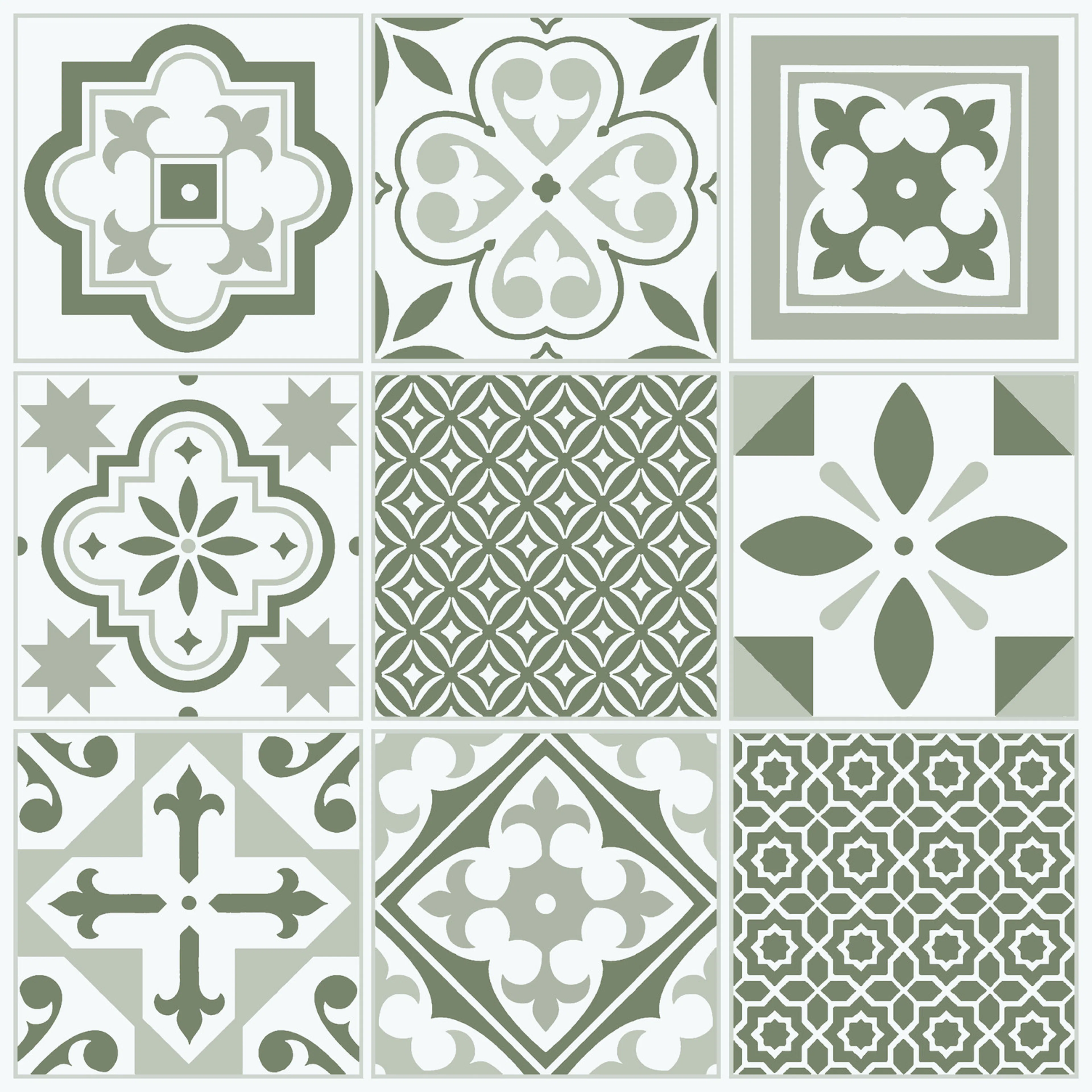 Green Oriental Tiles