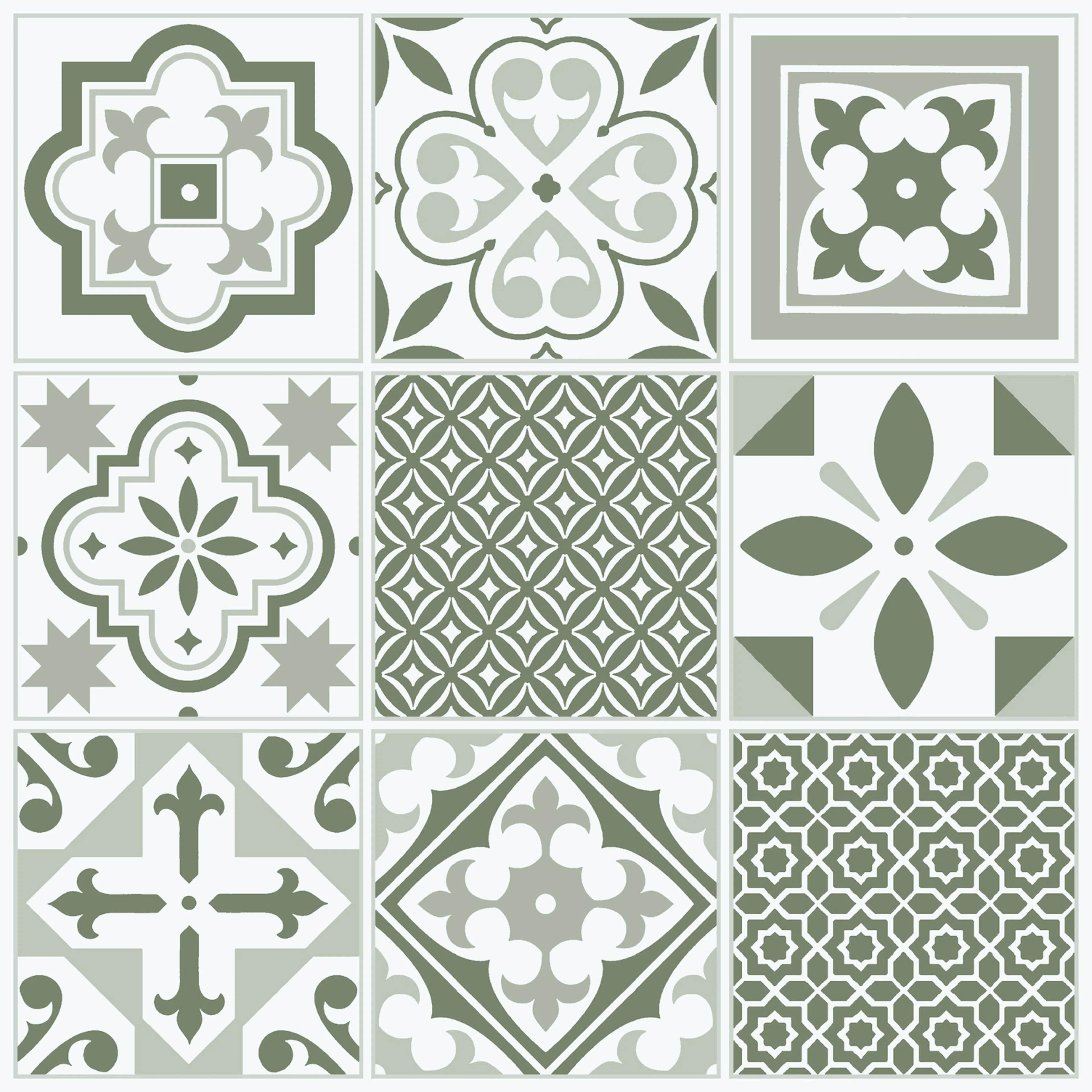 Green Oriental Tiles