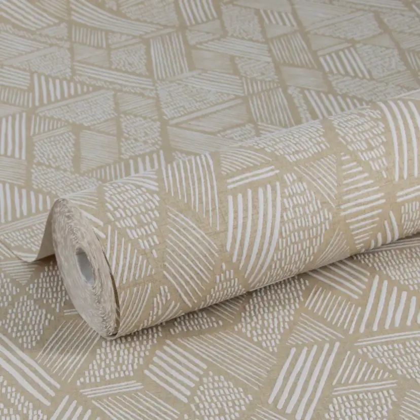 Tapet WOW Ethnic Stitch Naturligt