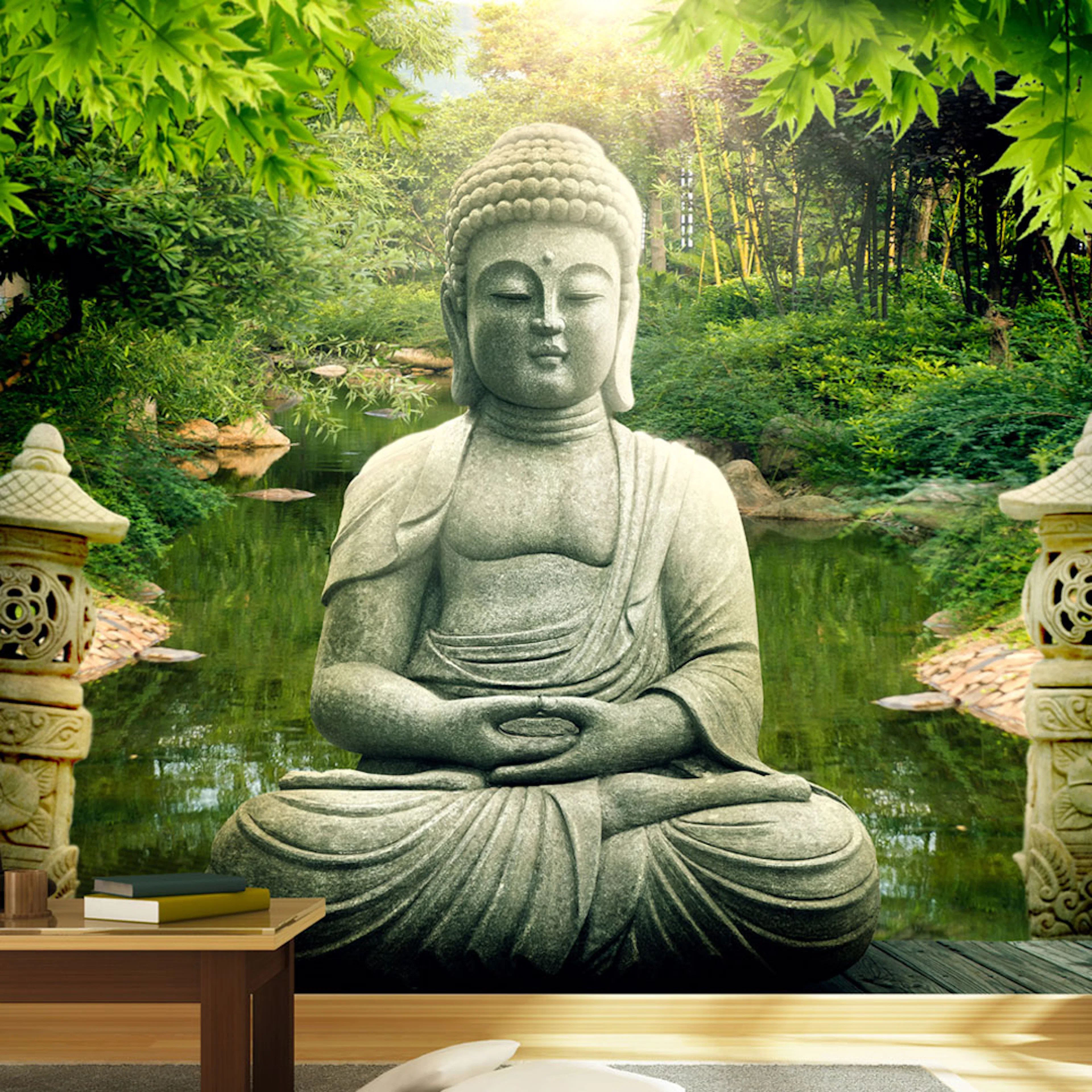 Fototapet Arkiio Självhäftande Buddha'S Garden
