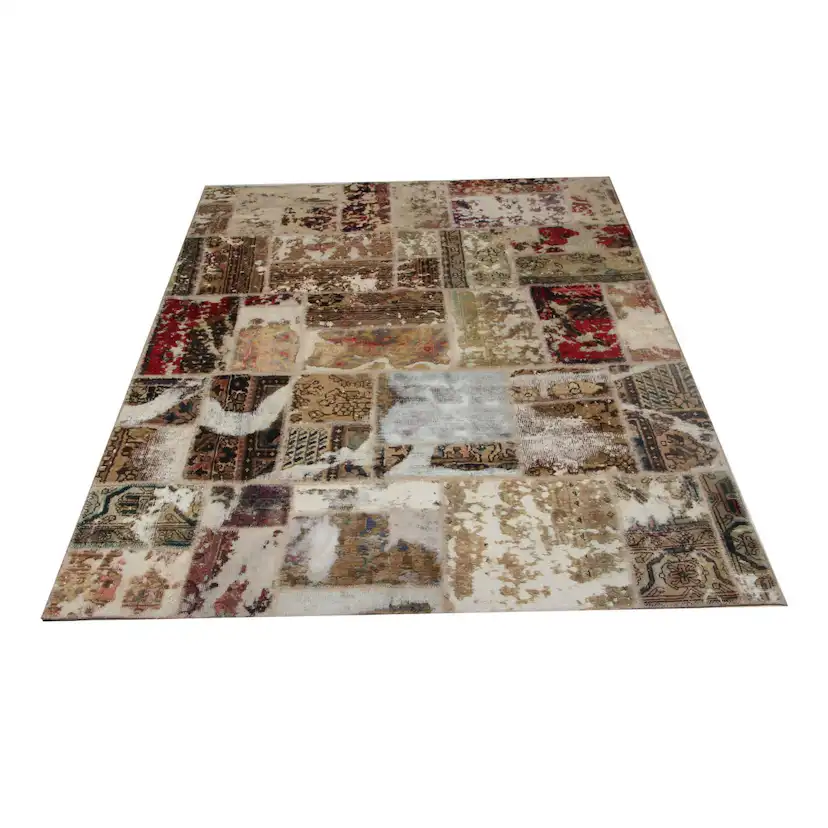 Persisk Patchworkmatta Arkiio Creme/Brun 168x223