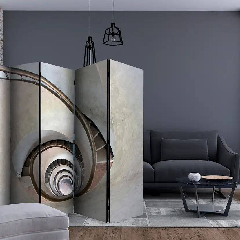 Rumsavdelare Arkiio White Spiral Stairs II 225x172 cm